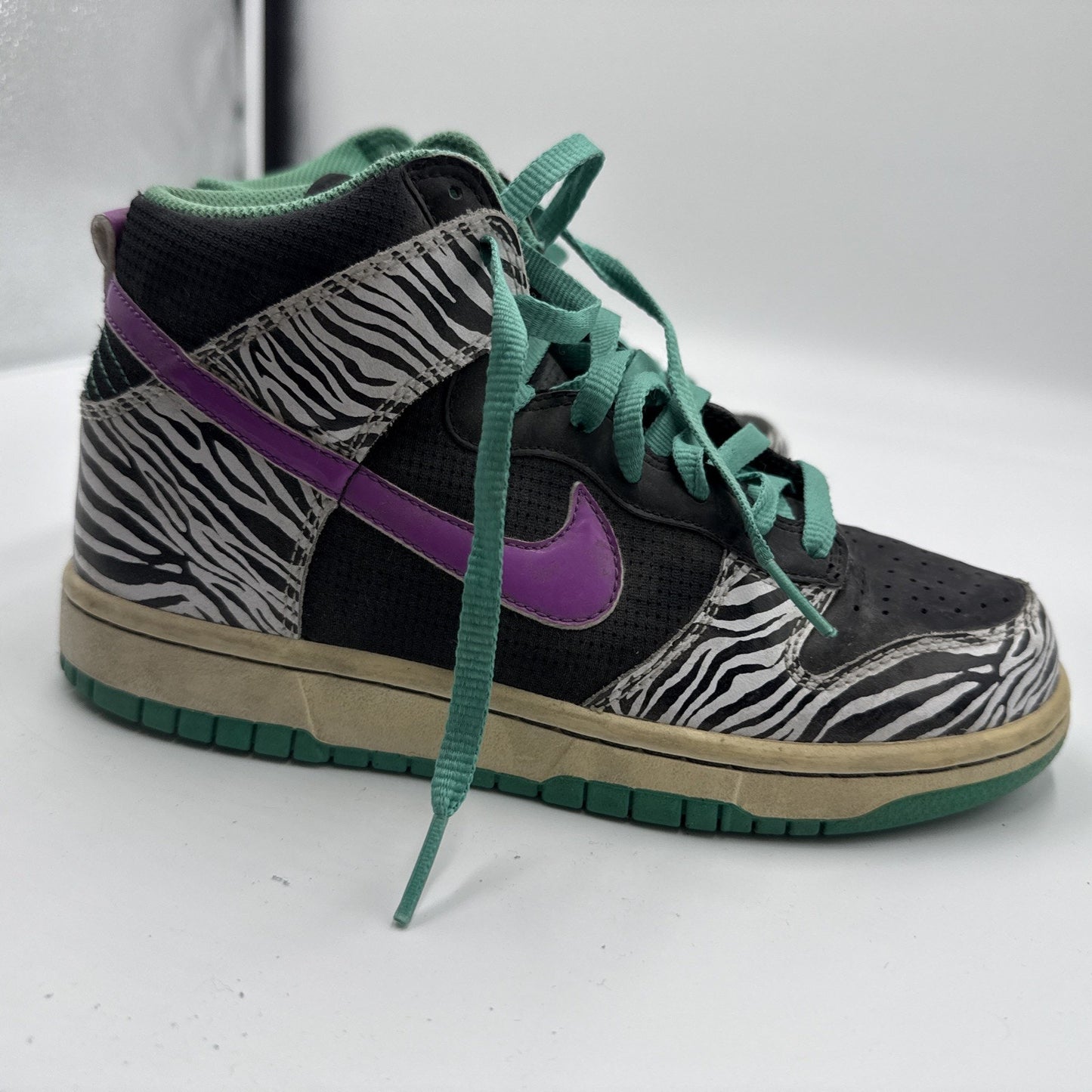Size 7.5 - Nike Dunk 6.0 Premium High Liquid City Liberty Zebra Sky W Rare