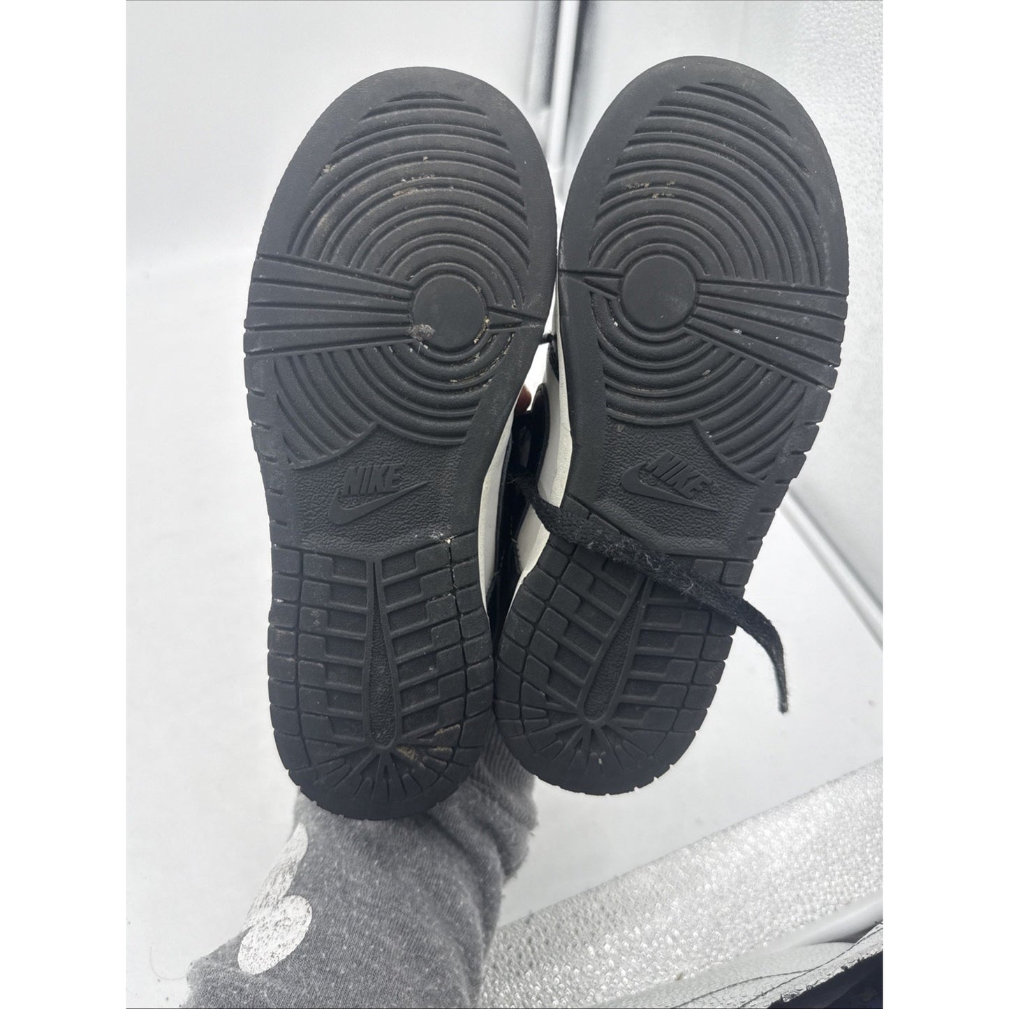 Size 2 (PS) - Nike Dunk Low Black White - CW1588-100