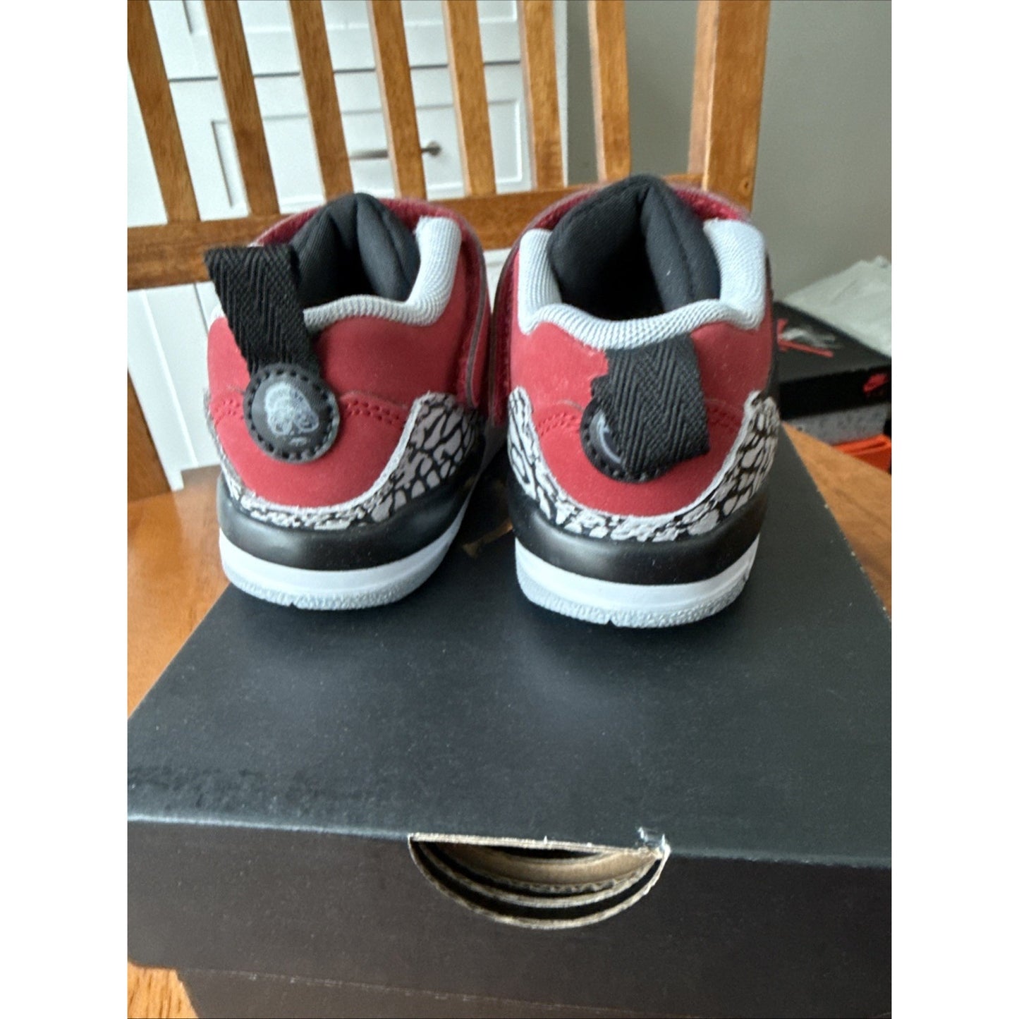 Nike Jordan Spizike Low Size 7c Toddler Shoes. Red/black Brand New W/O Box BS242
