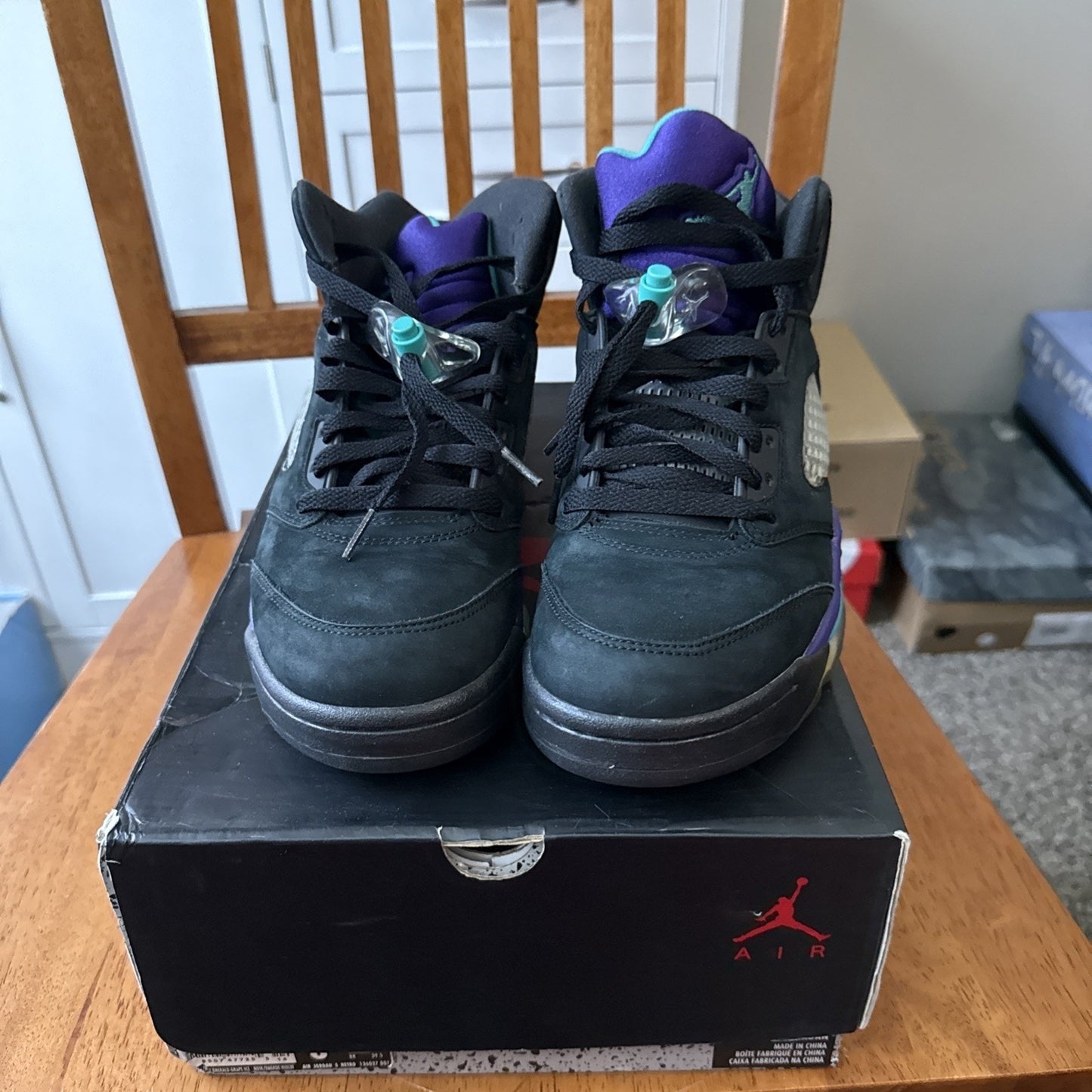 Size 8 - Air Jordan 5 Retro Black Grape BS 220