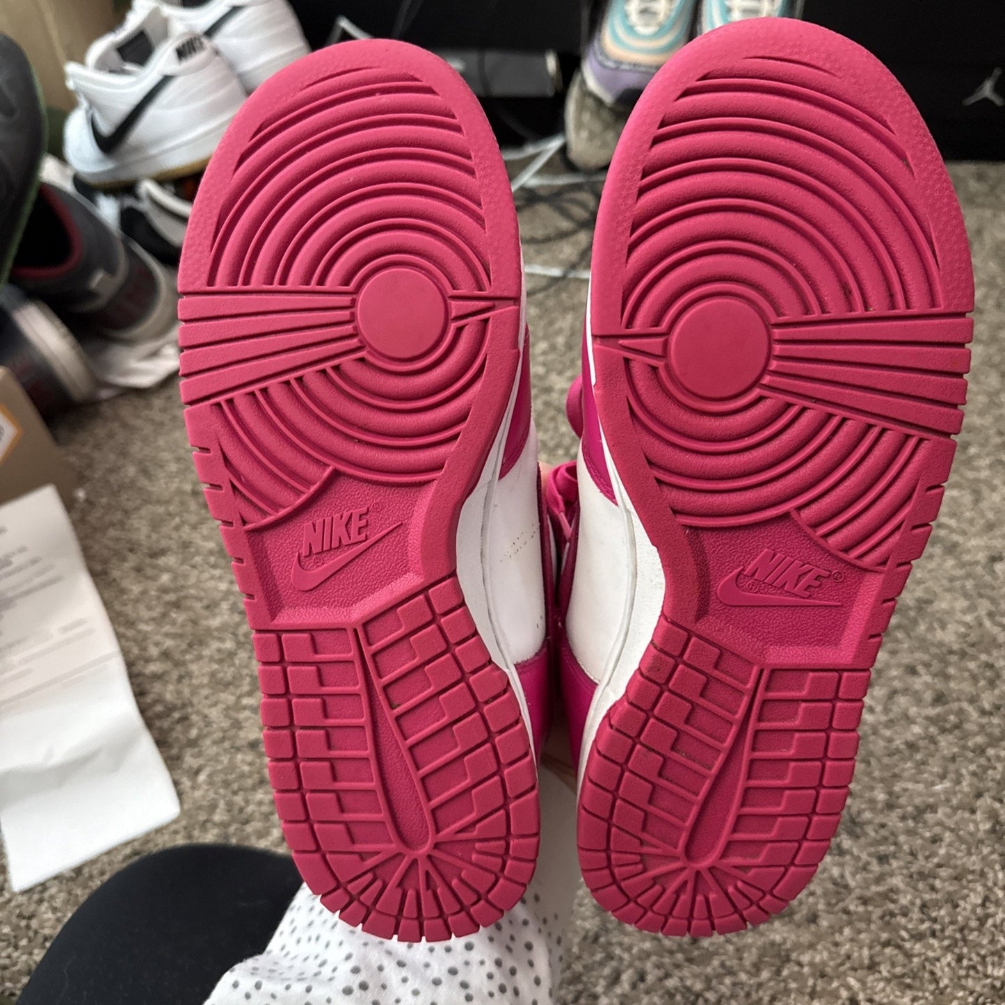 Size 8 W- Nike Dunk High Pink Prime