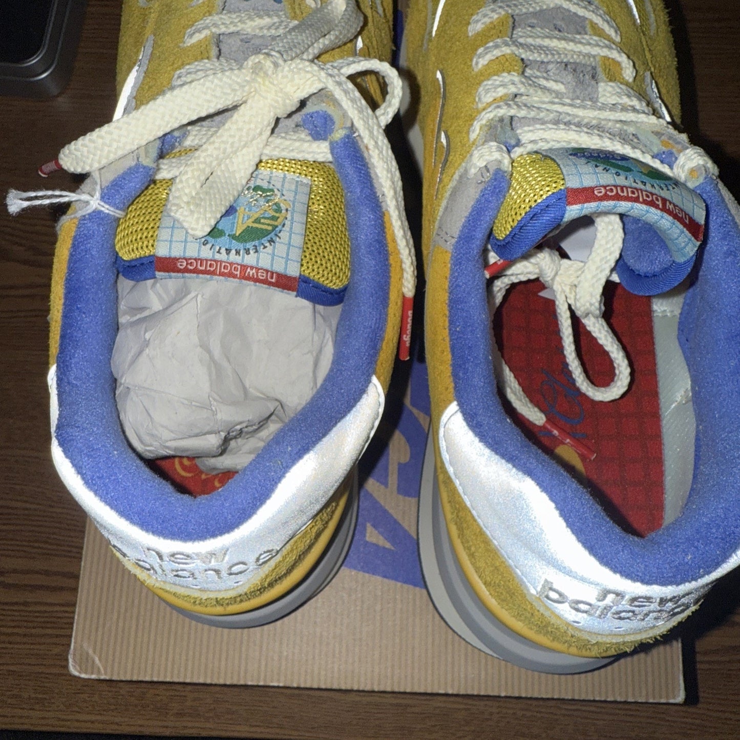 Size 11.5 New Balance x Bodega 574 Legacy Arrival Yellow