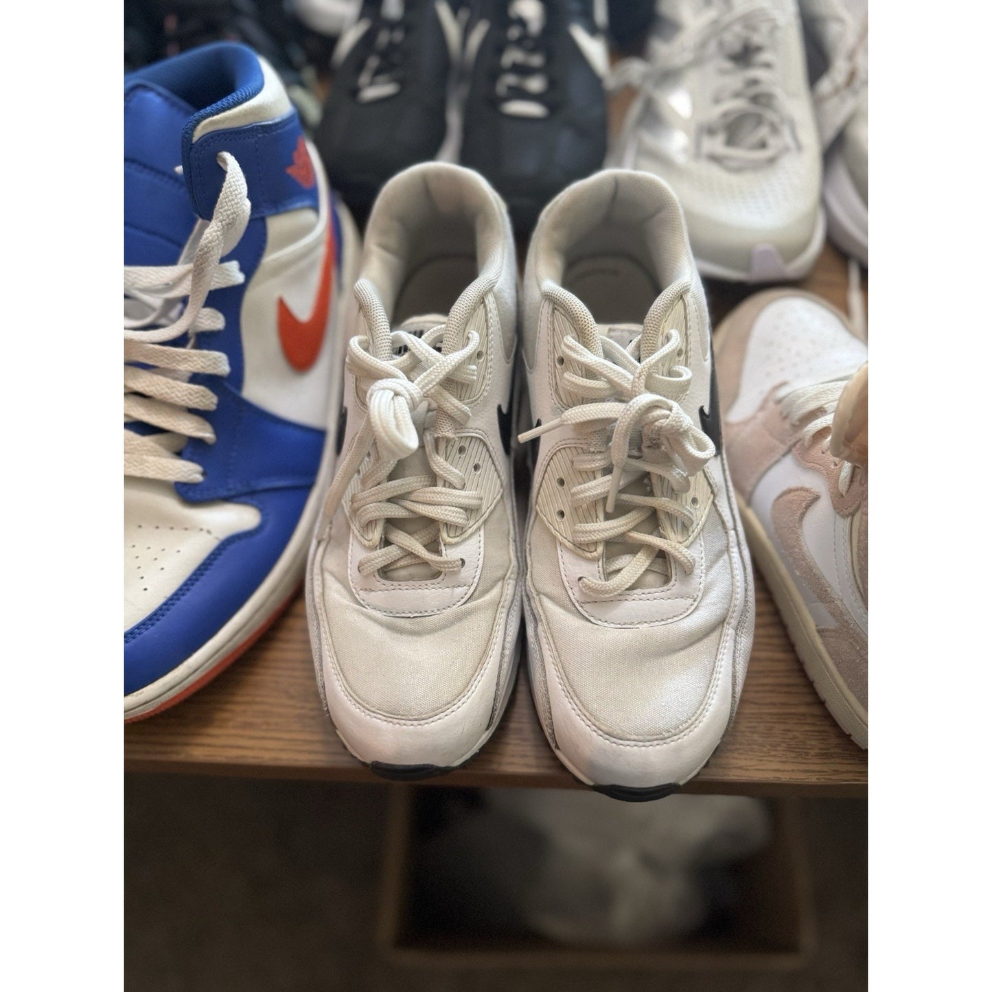 Size 8 - Nike Air Max 90 White Black W NBS188