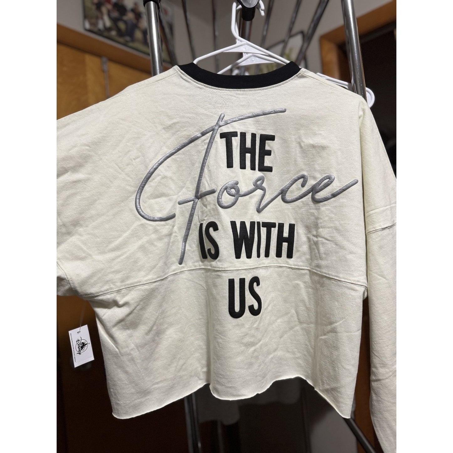 Size S Disney Parks Star Wars Force is With Us Crop Top Spirt Jersey