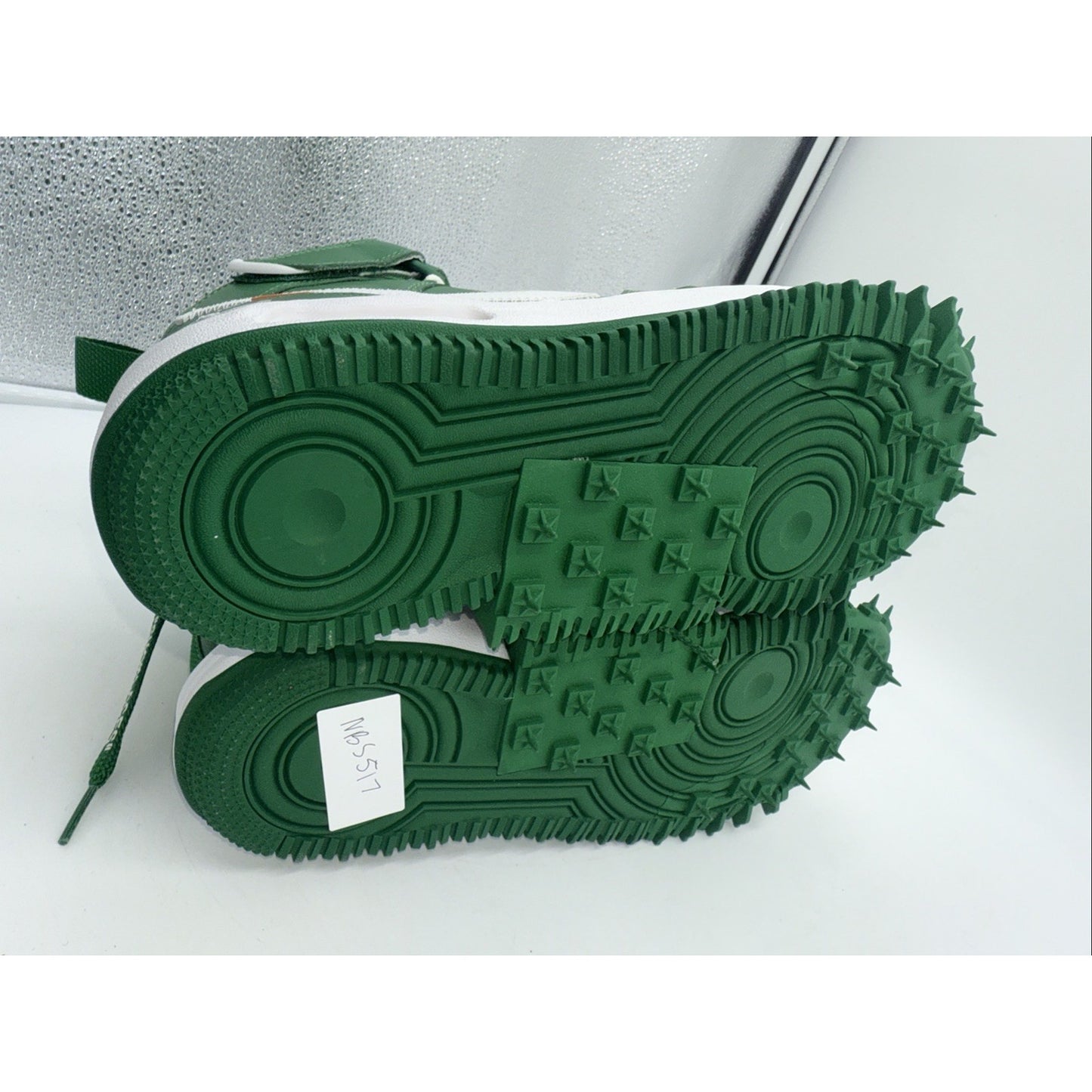 Size 10.5 - Nike Off-White x Air Force 1 SP Leather Mid Pine Green