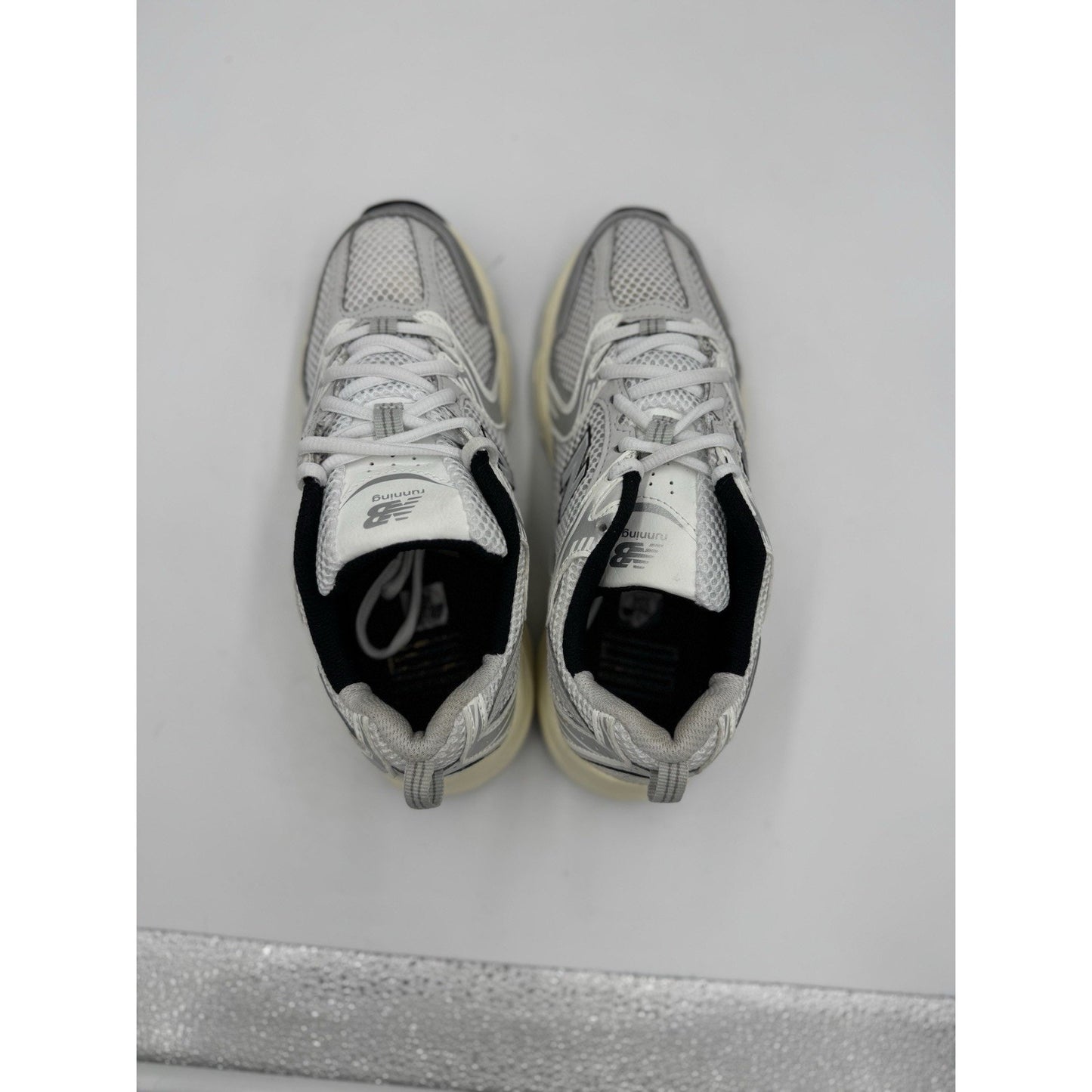 Size 5 - New Balance 530 White Metallic Silver