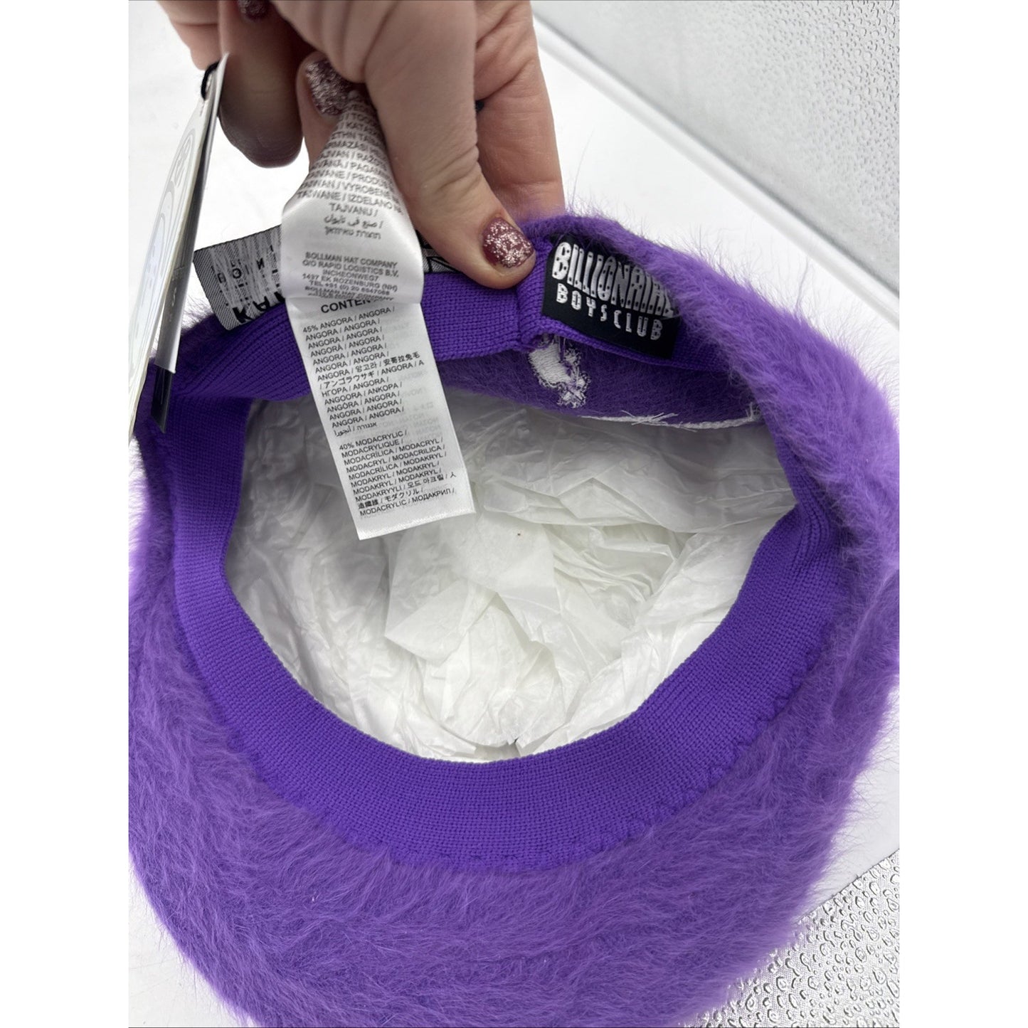 BBC X KANGOL fugora 504 Purple Size Small Billionaire Boys Club