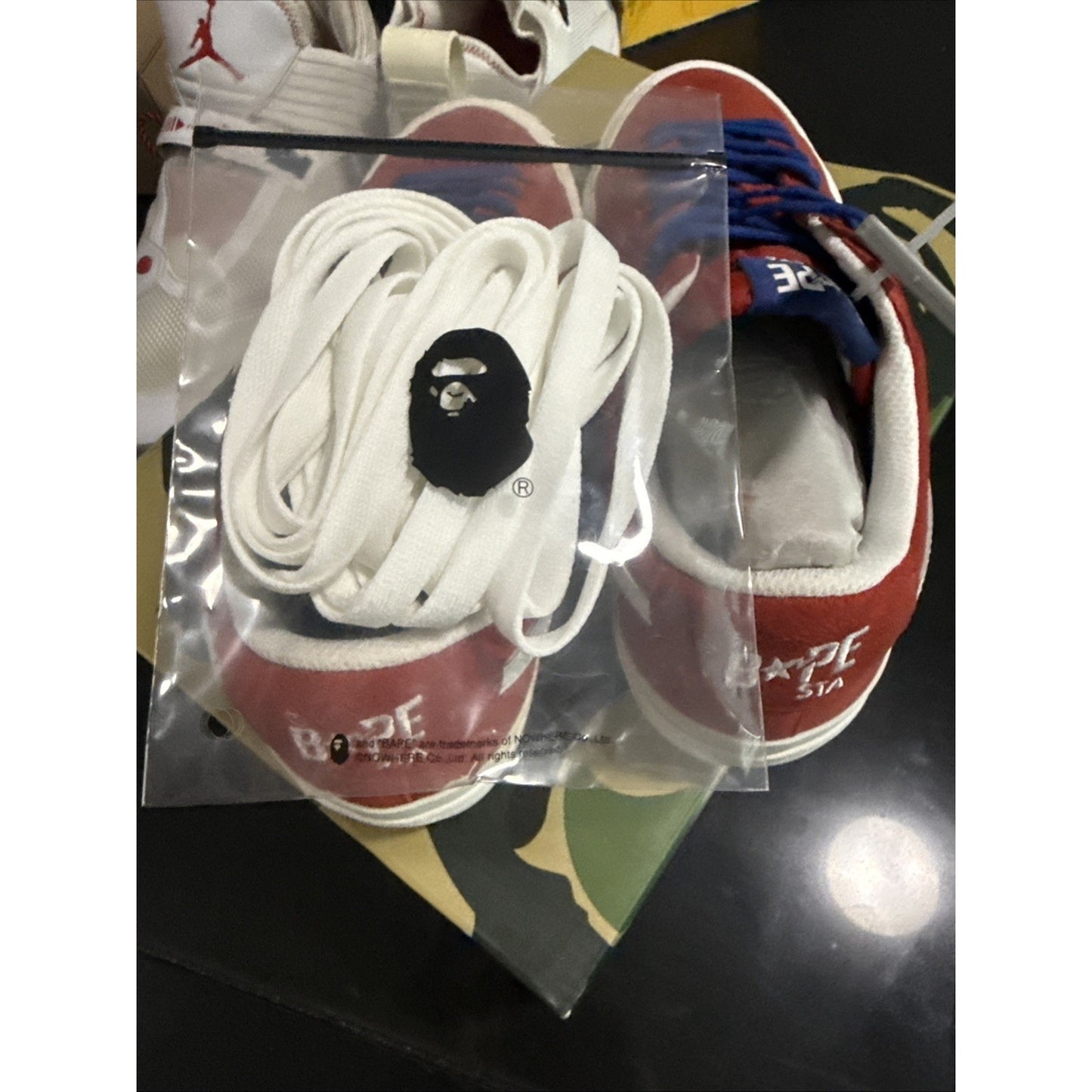 Size 8.5 - A Bathing Ape Mad Sta #1 M1 Red