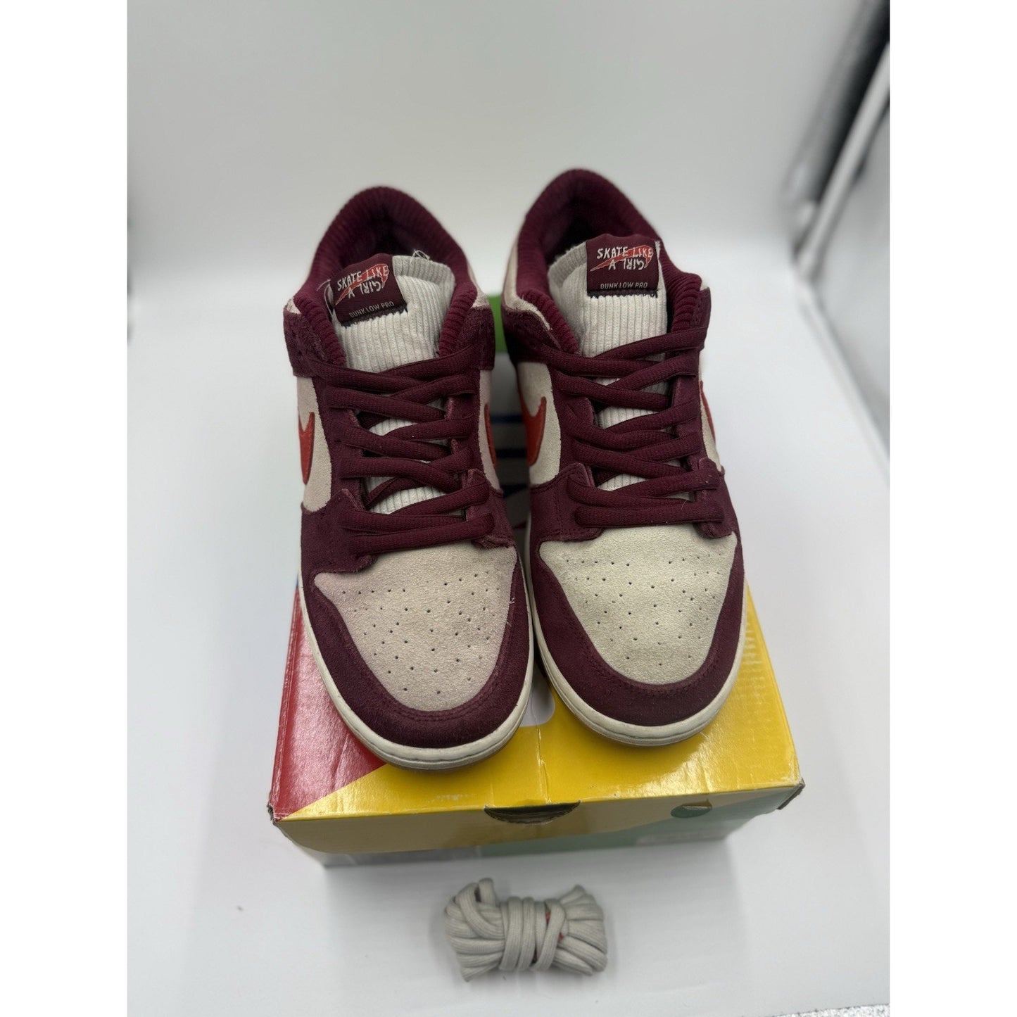 Size 11 - Nike Skate Like a Girl x Dunk SB Low White