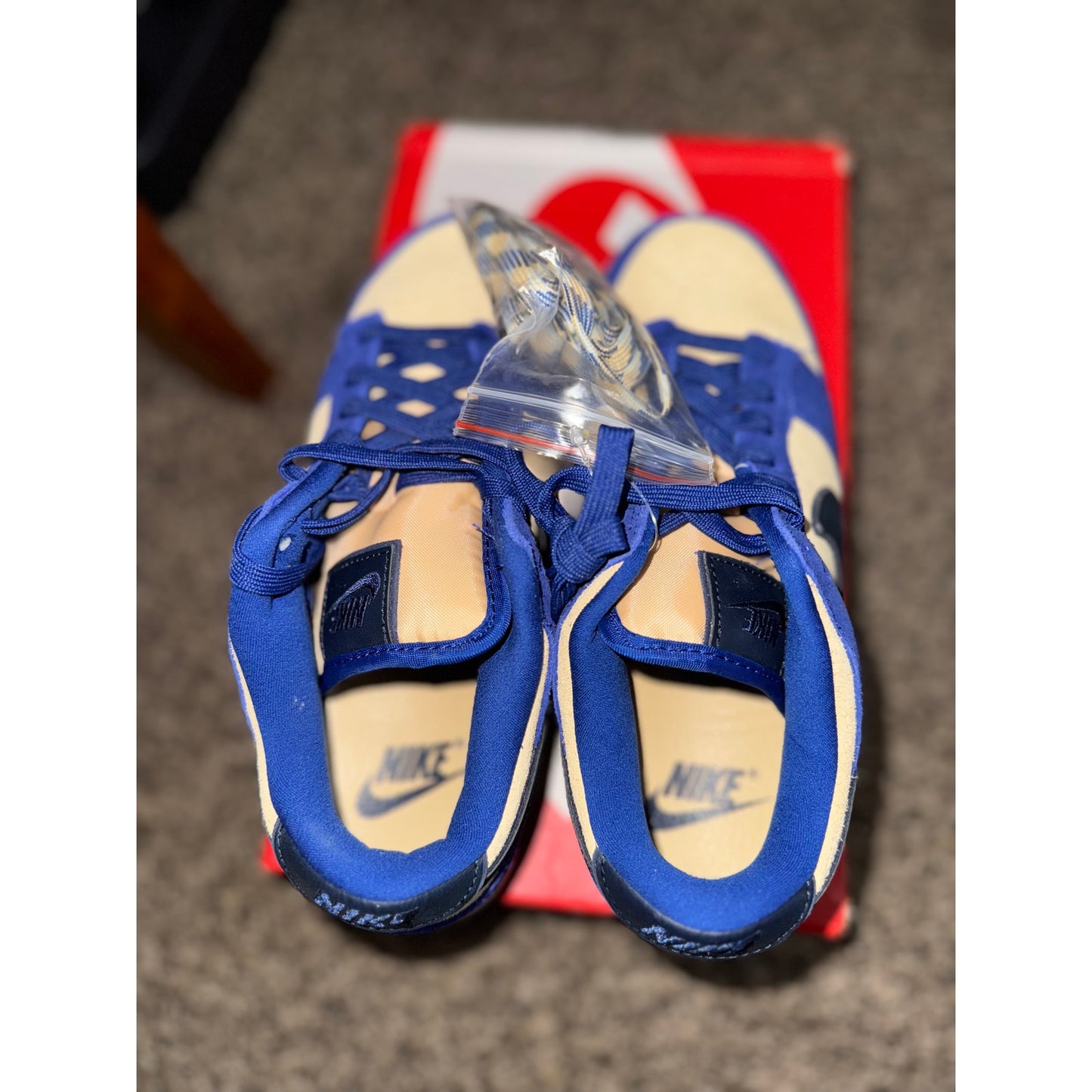 Size 8.5 - Nike Dunk LX Low Blue Suede W BS489