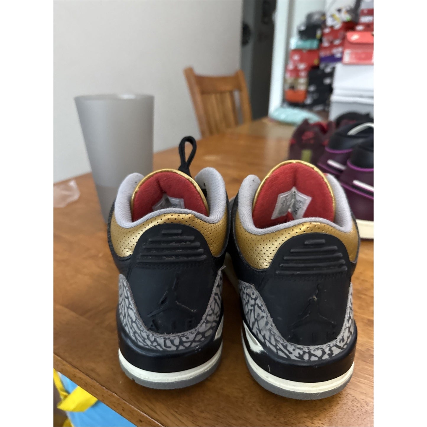 Size 9 - Jordan 3 Retro Mid Black Gold W NBS106