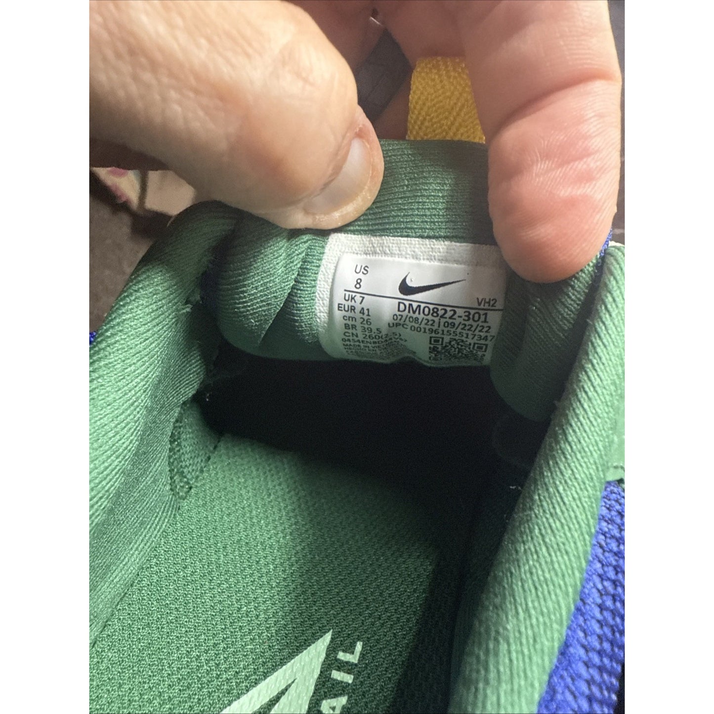 Size 8 - Nike Juniper Trail 2 Next Nature Gorge Green Yellow Strike