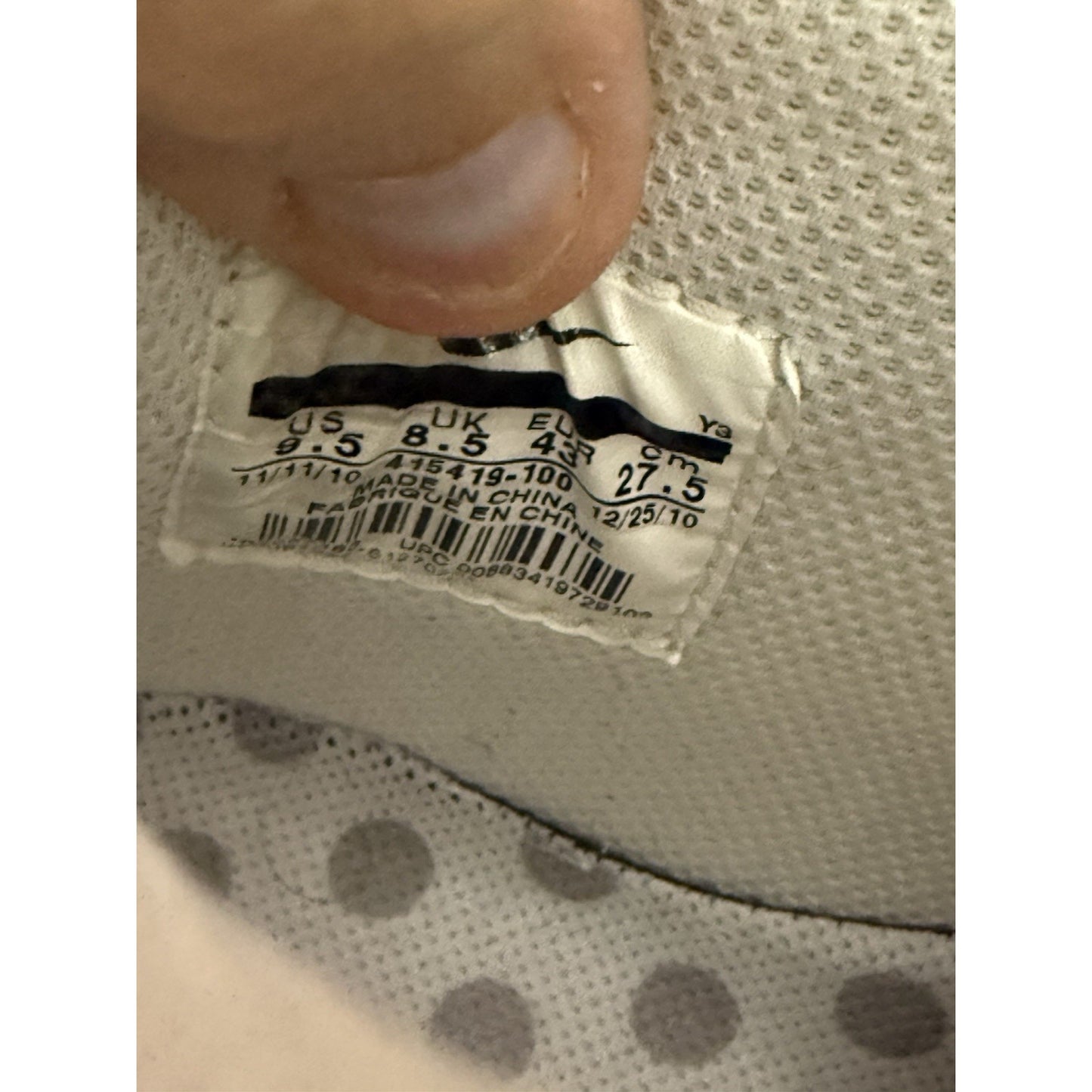 Size 9.5 - Nike Air Force 1 Foamposite Foamposite