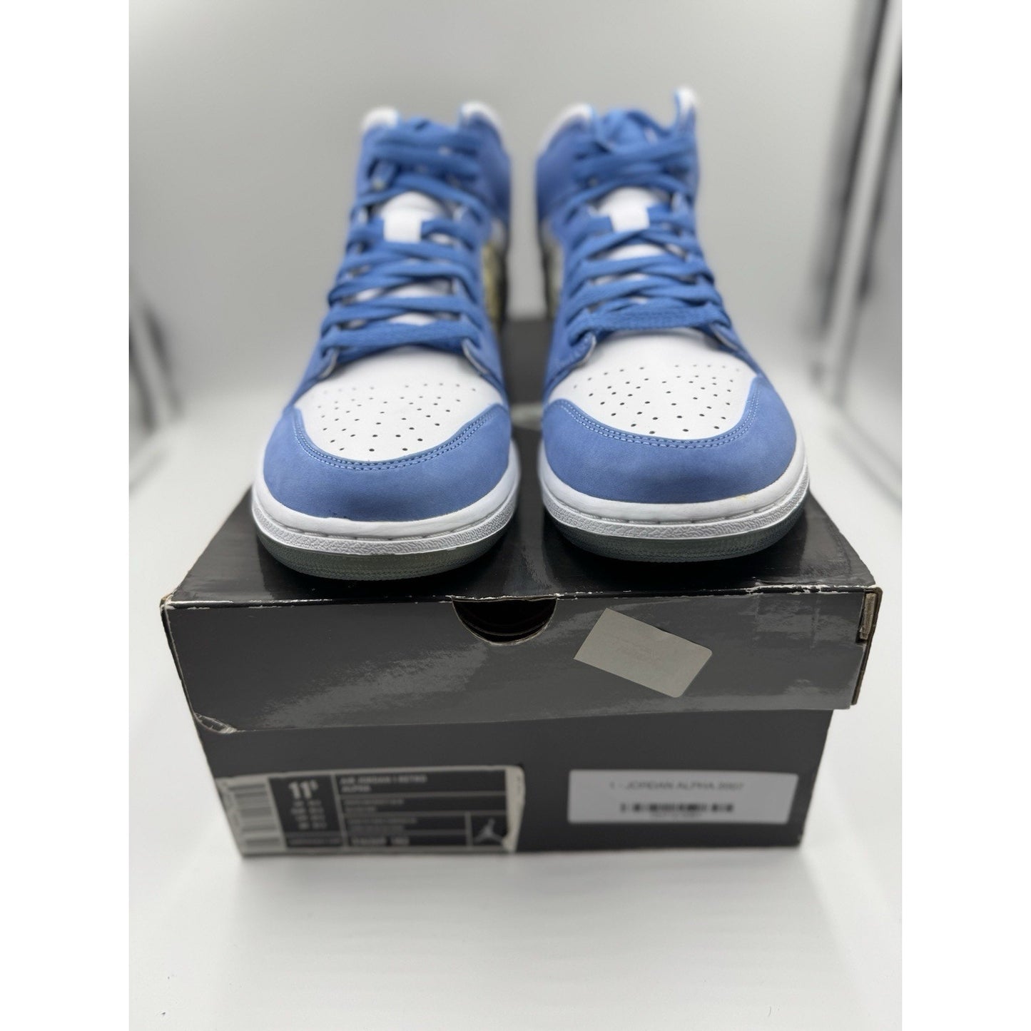 Size 11.5 - Air Jordan 1 Retro Alpha White University Blue BS562