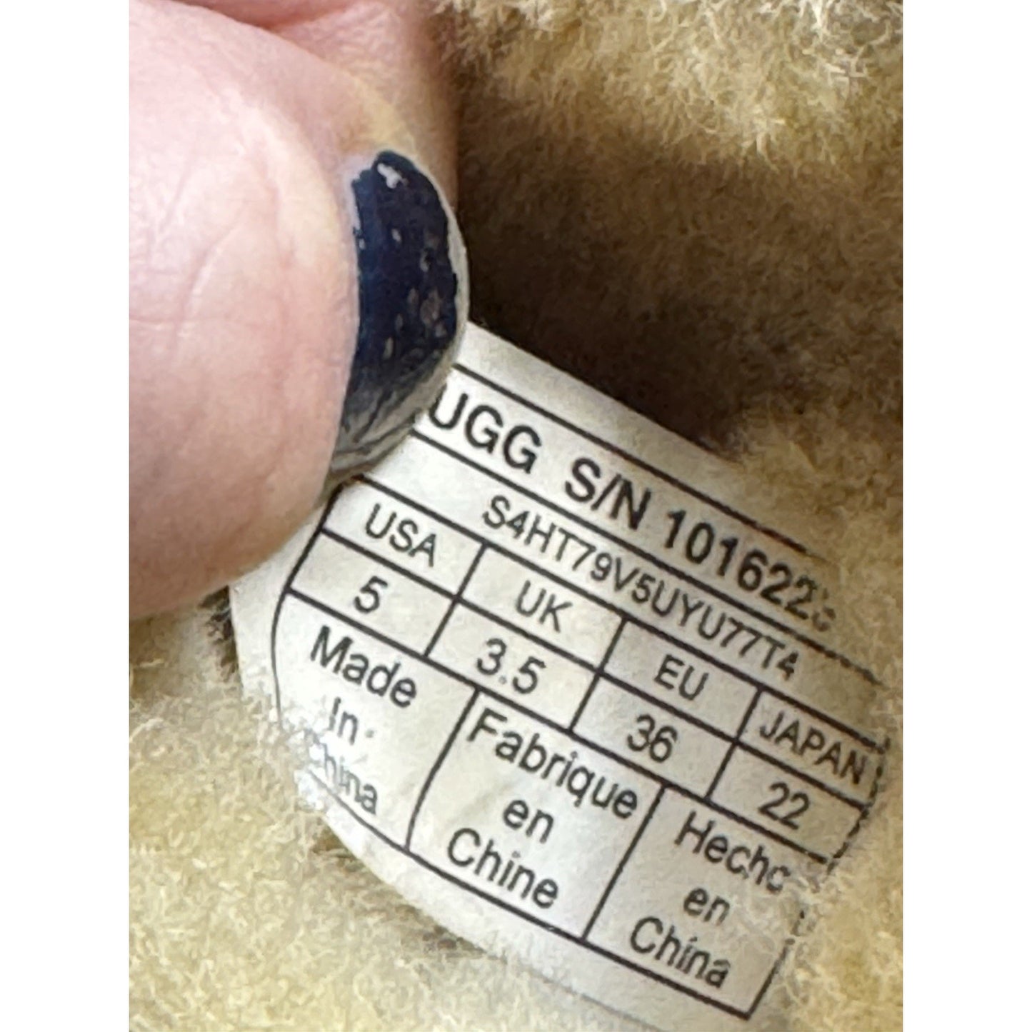 ugg boots size 5 women