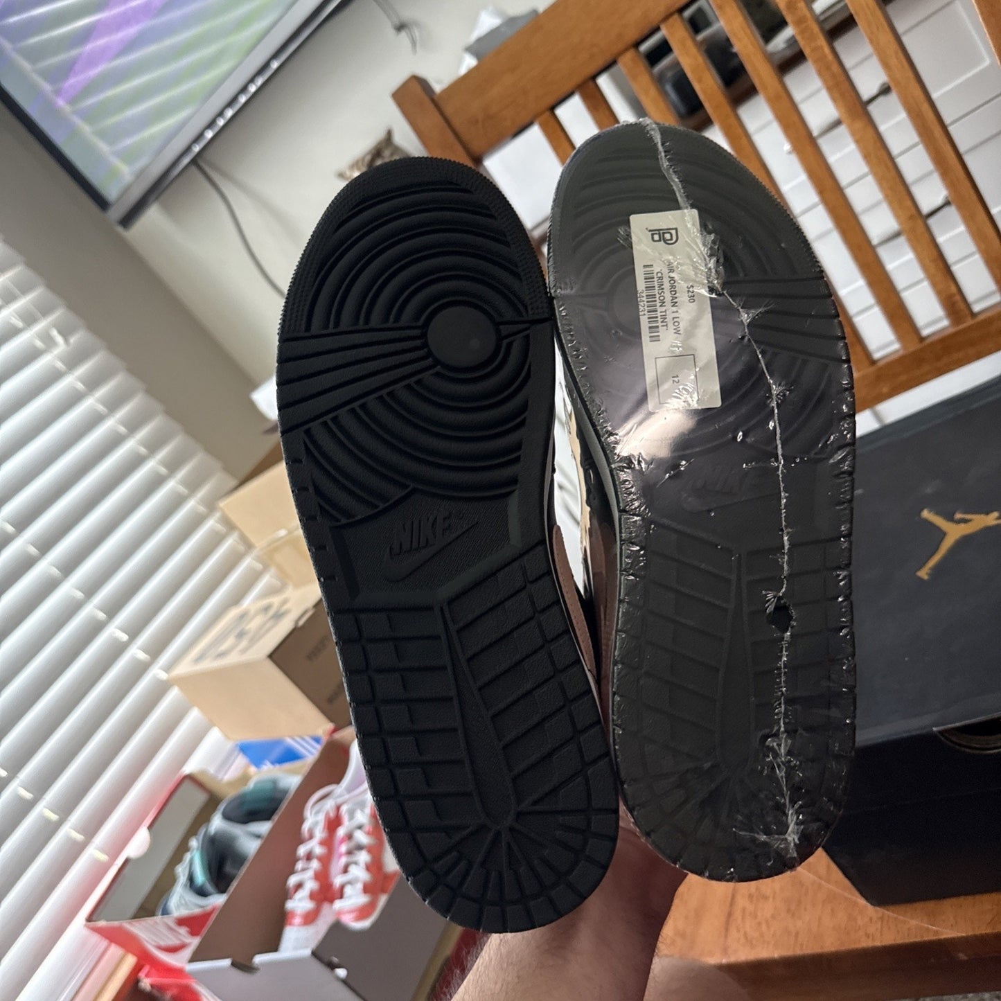 Size 12 - Air Jordan 1 Low Crimson Tint BS210