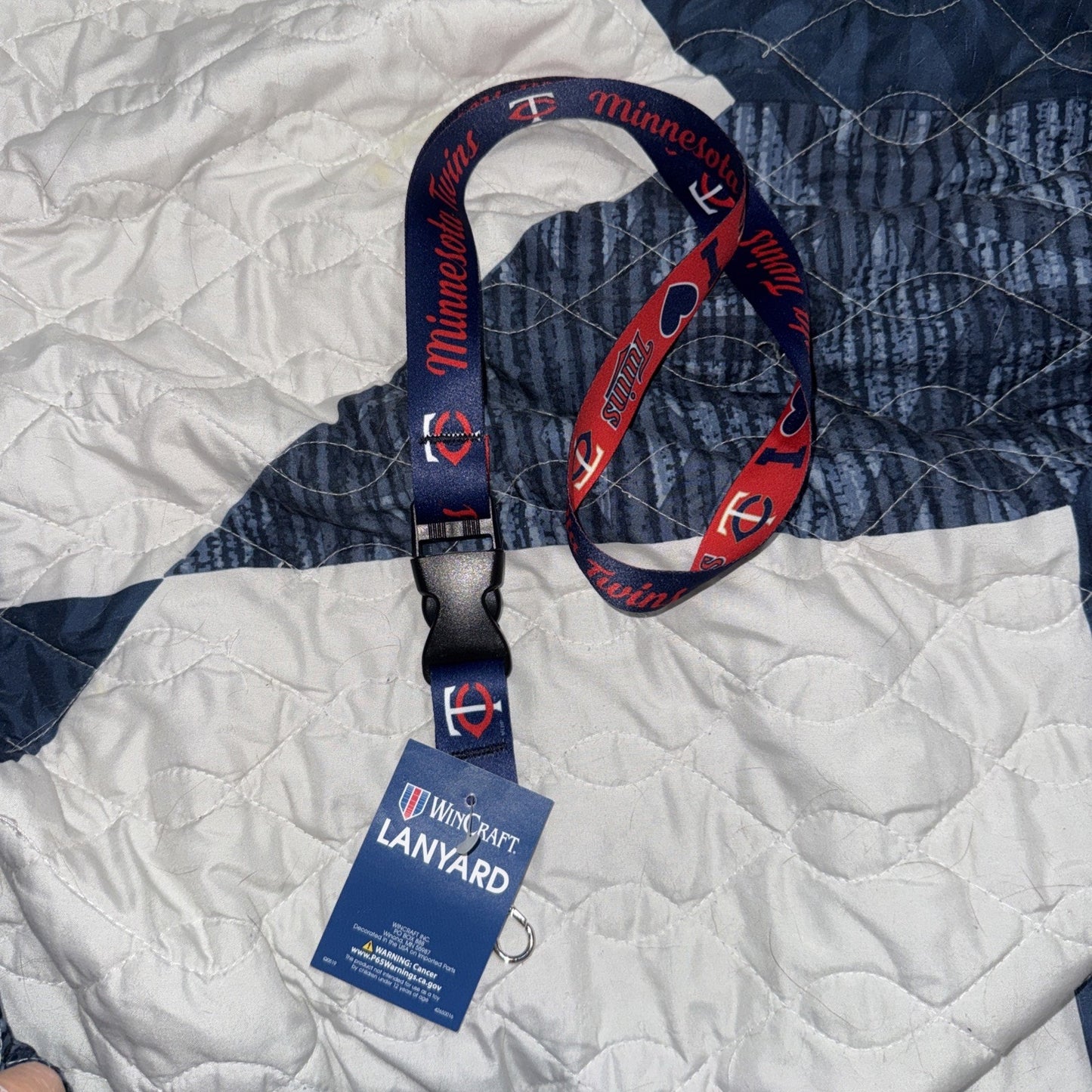 MINNESOTA TWINS COLOR BLOCK LANYARD DETACHABLE BUCKLE NEW WINCRAFT 👀