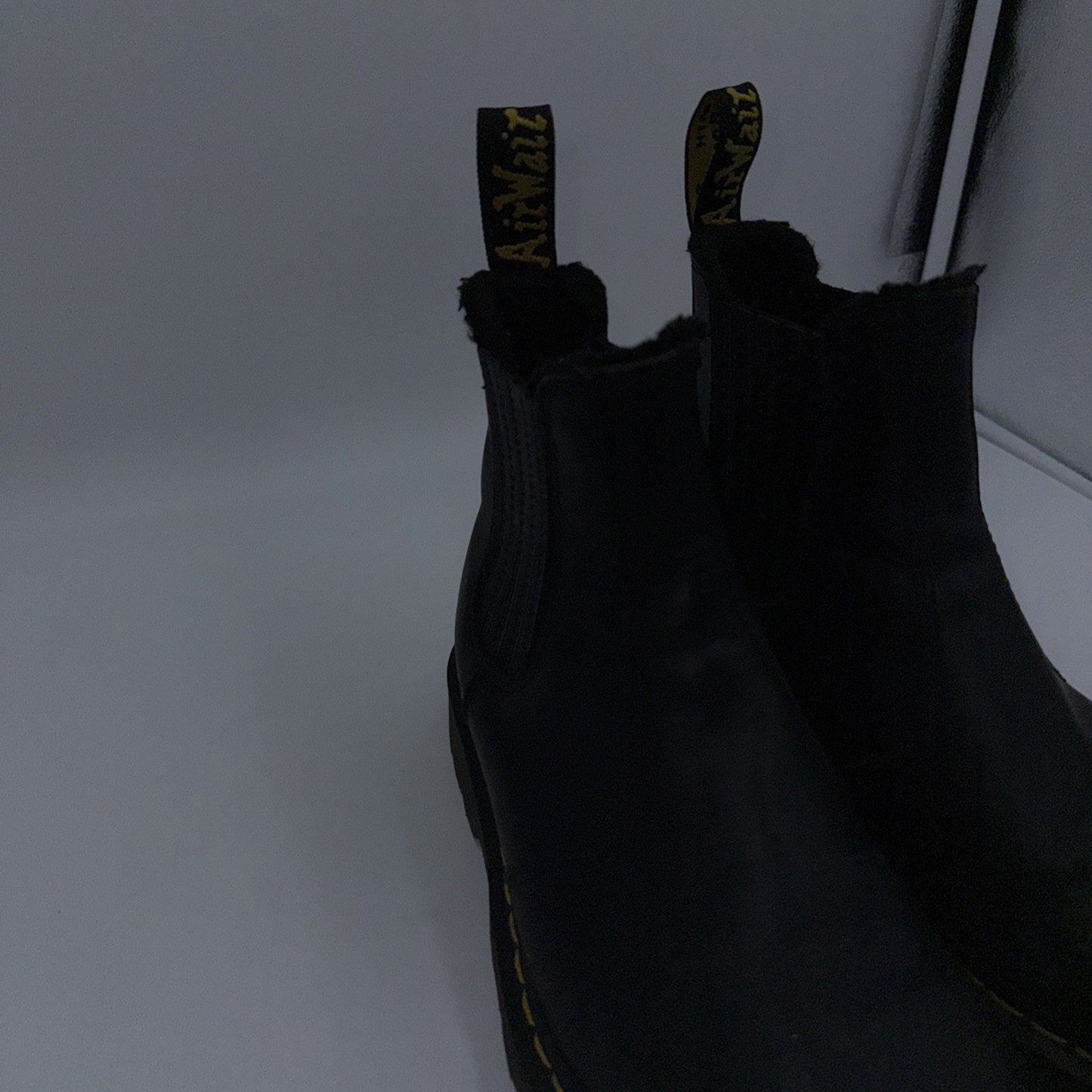 Dr Martens 2976 Quad Smooth Black Leather Chelsea Boots Unisex Women’s 8