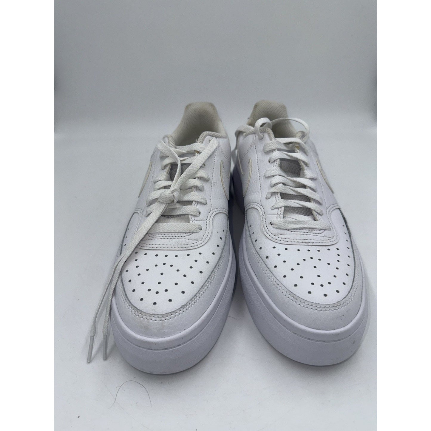 Size 10.5 - Nike Court Vision Alta Triple White W