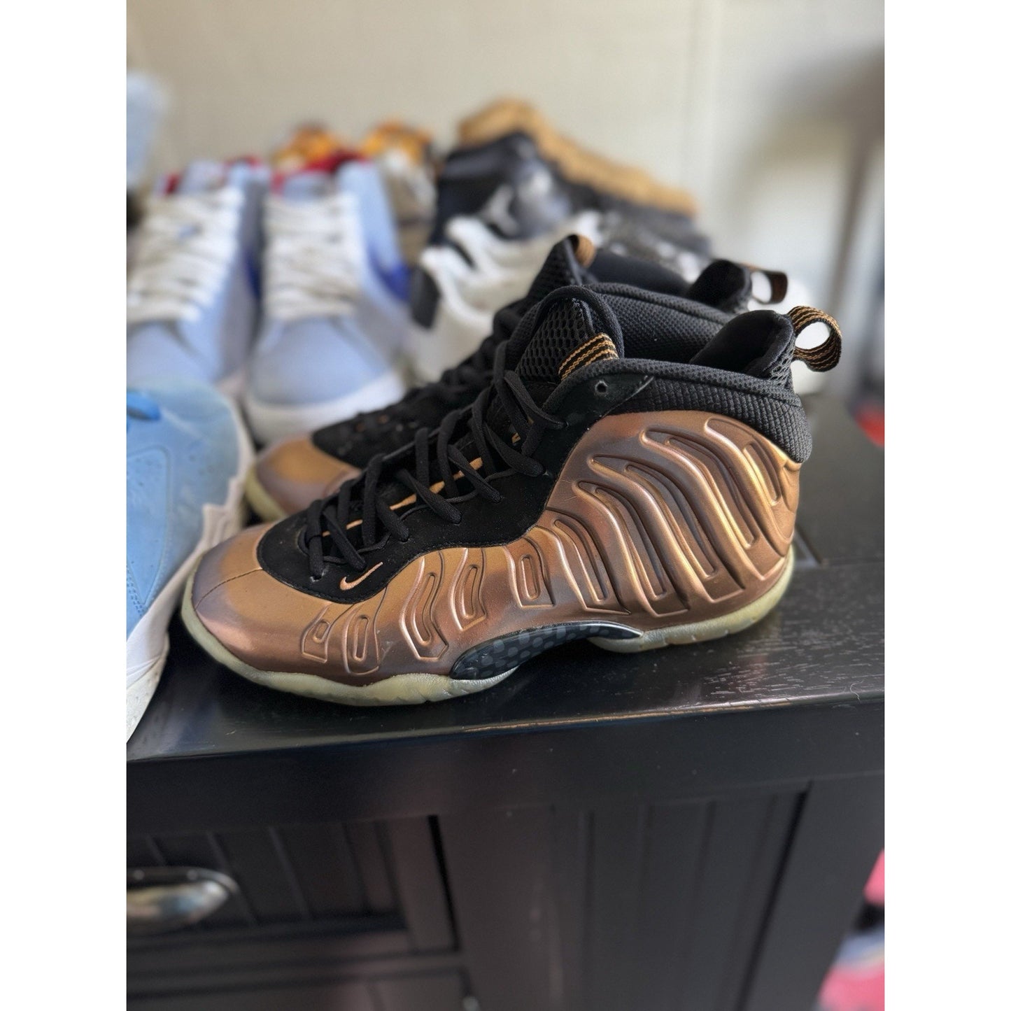 Size 5.5 (GS) - Nike Little Posite One Mid Copper NBS159