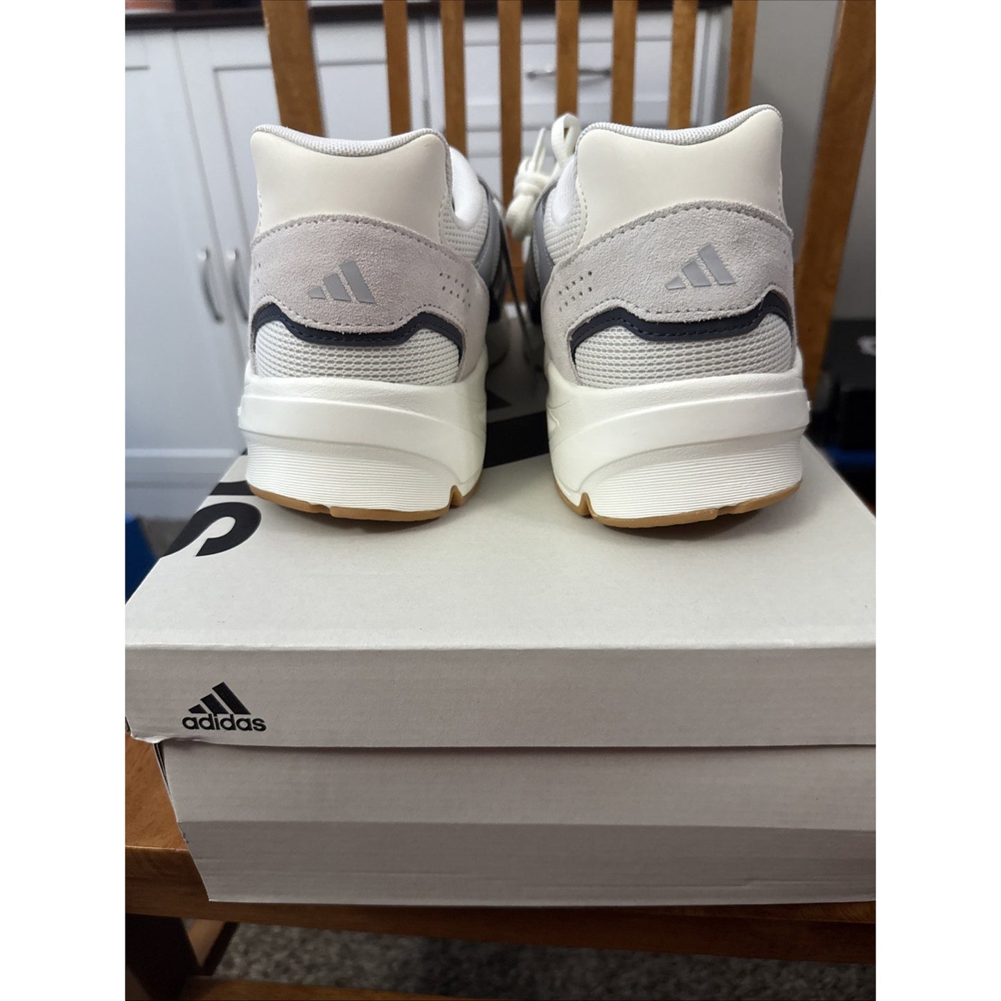 Size 12 Adidas CrazyChaos 2000 Off White Silver Legend Ink Shoes IG435 BS154