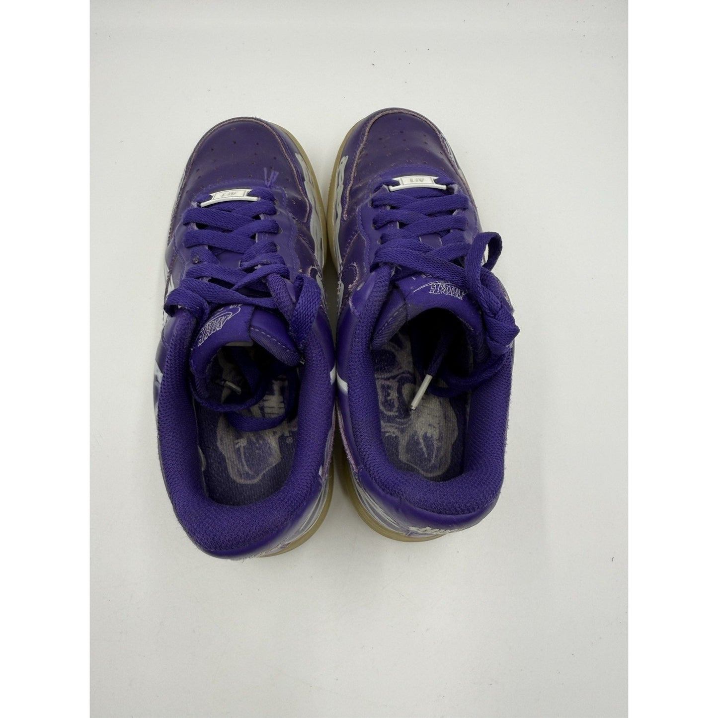 Size 5 - Nike Air Force 1 Low Purple Skeleton