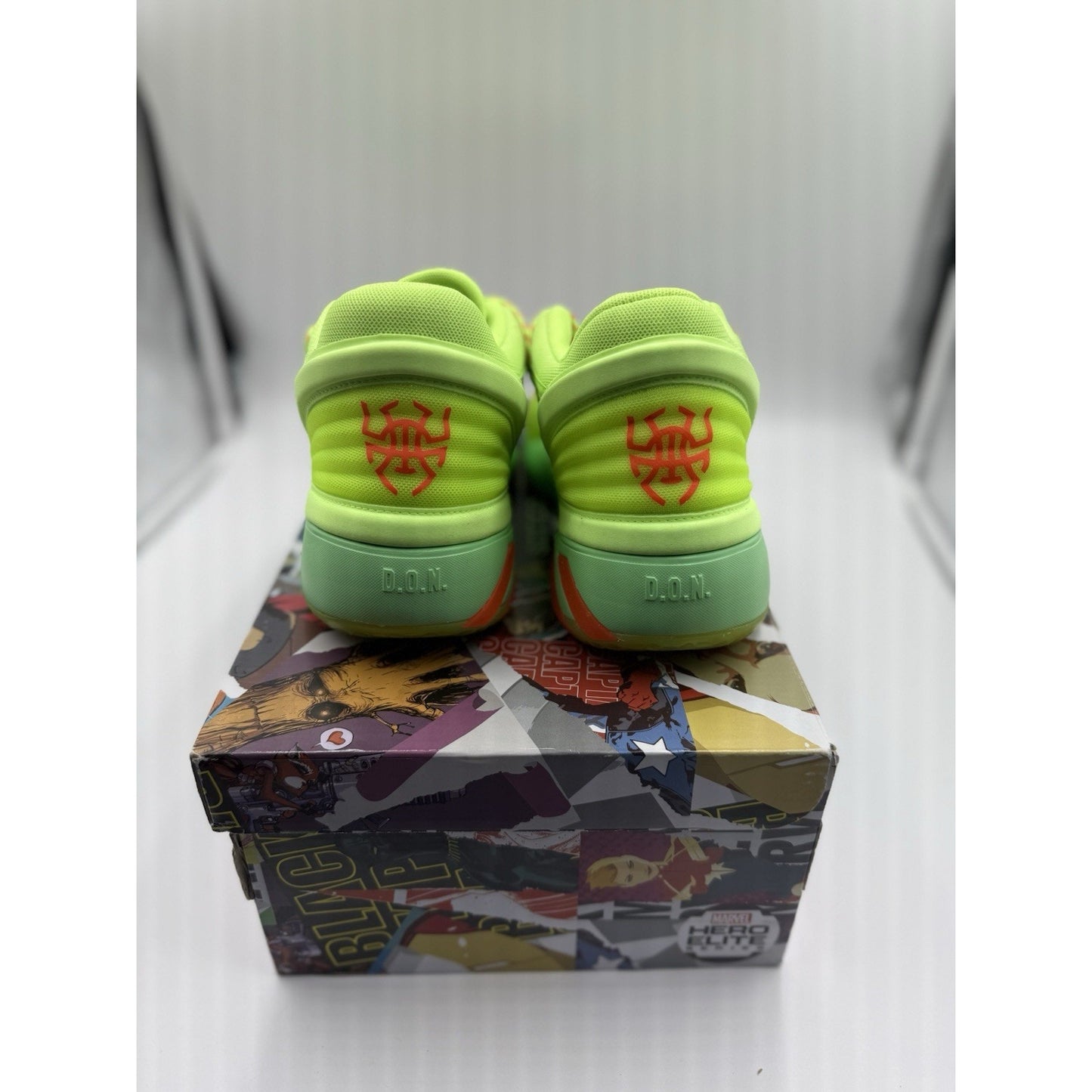 Size 6.5y Adidas D.O.N Marvel Spider-Man Spidey Sense Green Fw8747 BS575