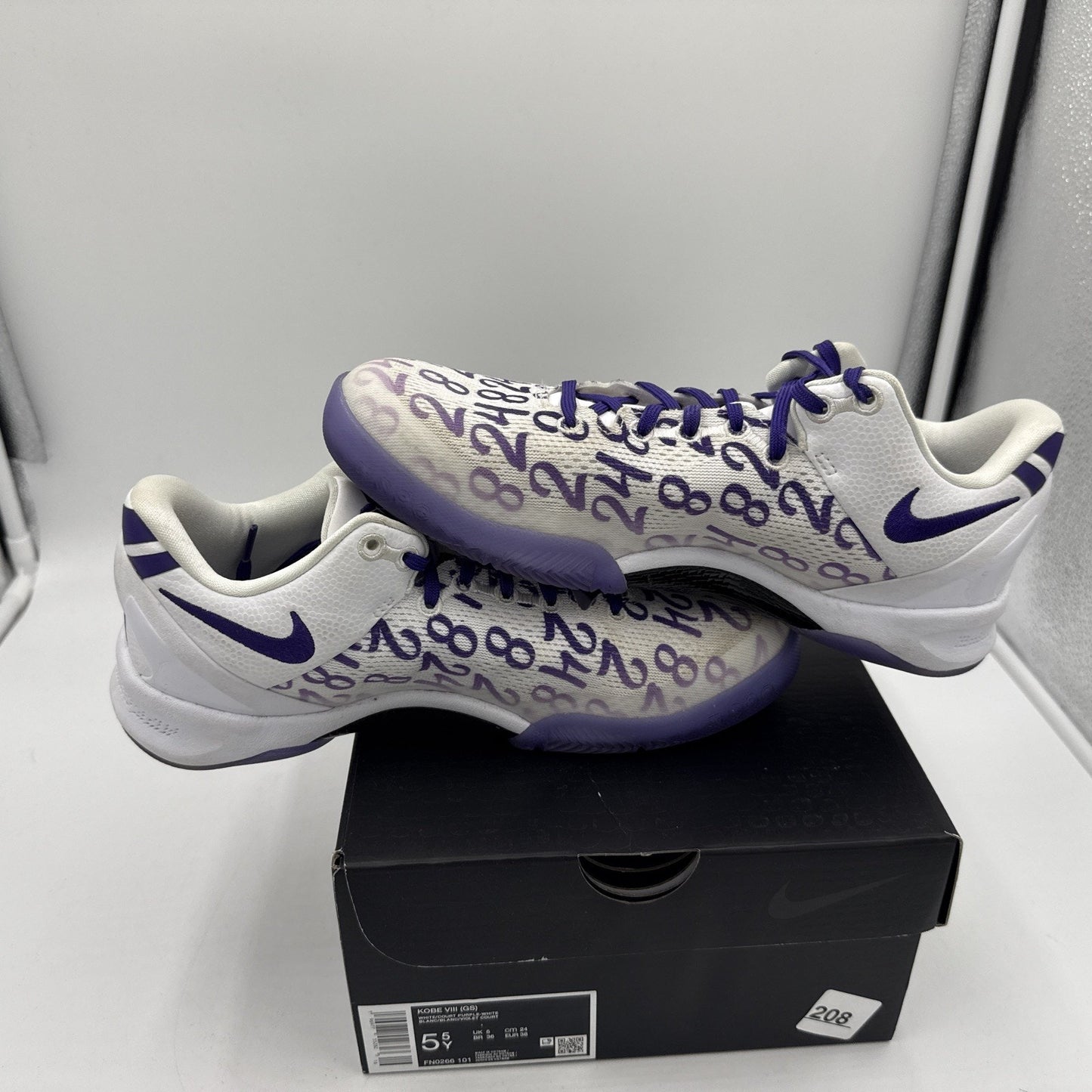 Size 5.5Y - Nike Kobe 8 Protro Court Purple (GS) (FN0266-101)
