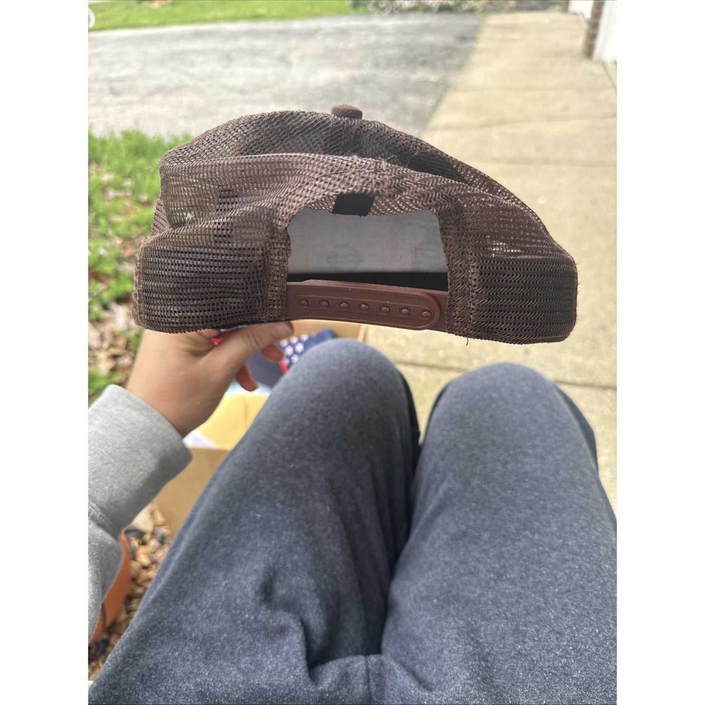 Baseball Cap Brown Embroidery Acrylic Dad Hats for Men & Women 1 Size