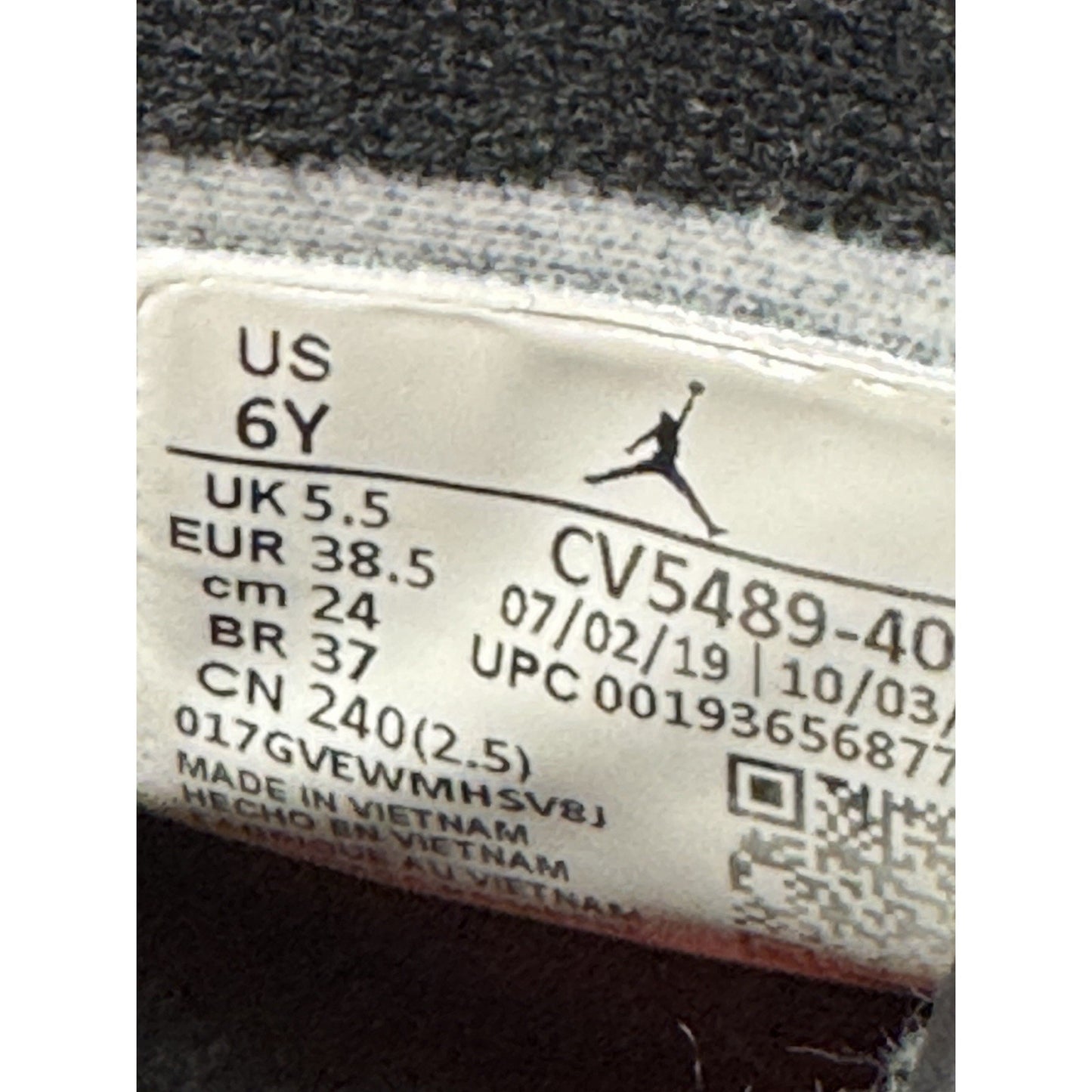 Size 6 (GS) - Jordan 6 Retro High Washed Denim