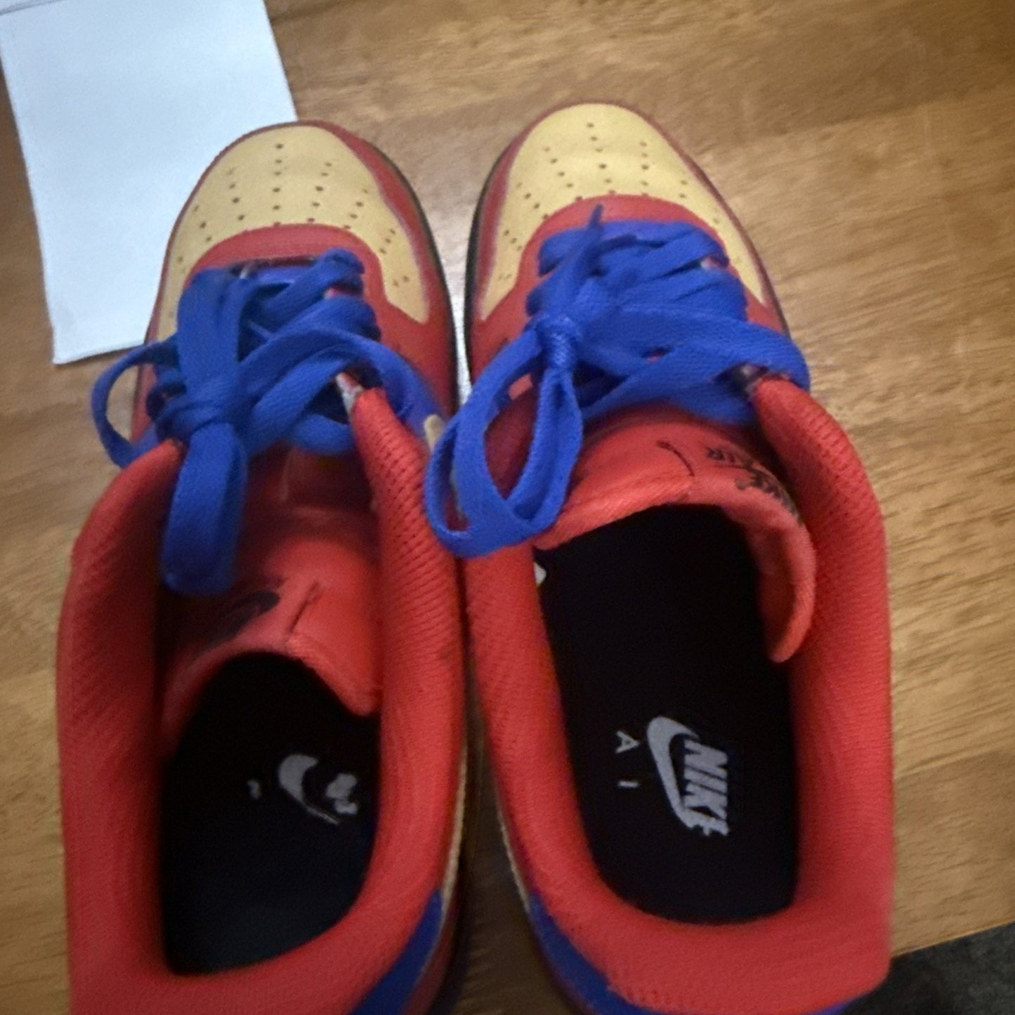 Size 8.5 Nike Air Force 1 By You Captain American Ct7875-994 BS368