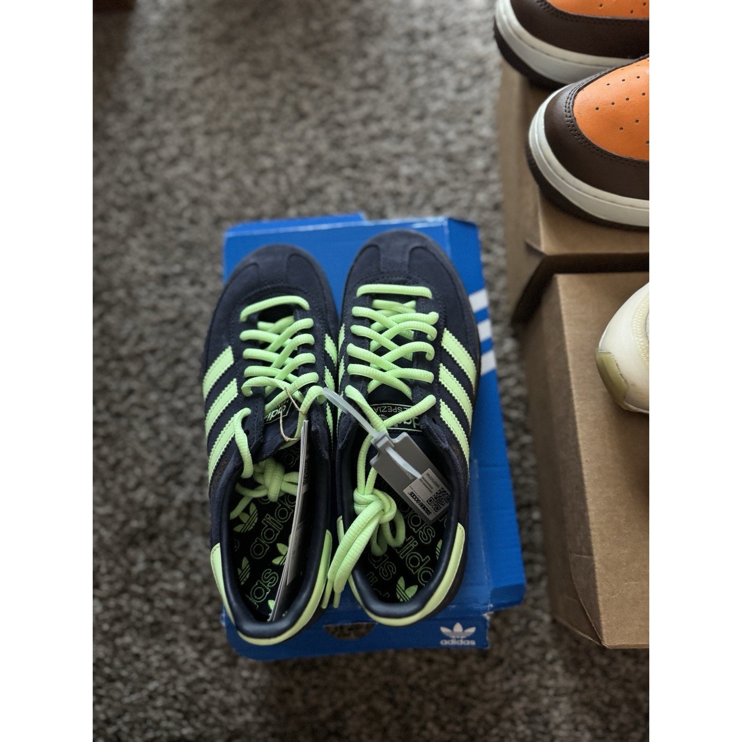 Size 4.5 - adidas Handball Spezial Legend Ink Green Spark BS350