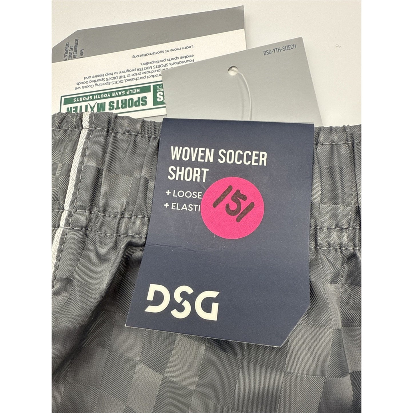 Size Large Youth DSG Soccer Shorts