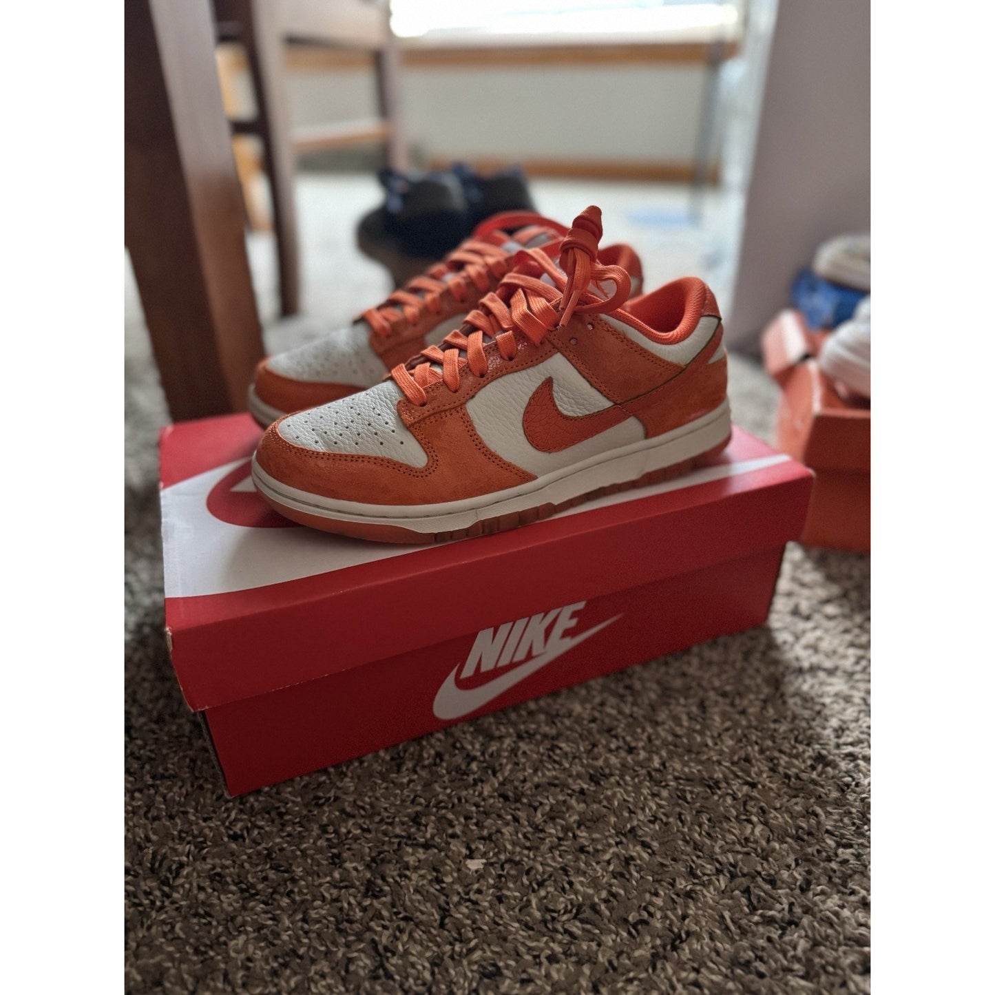 Size 8 - Nike Dunk Low Cracked Orange W BS349