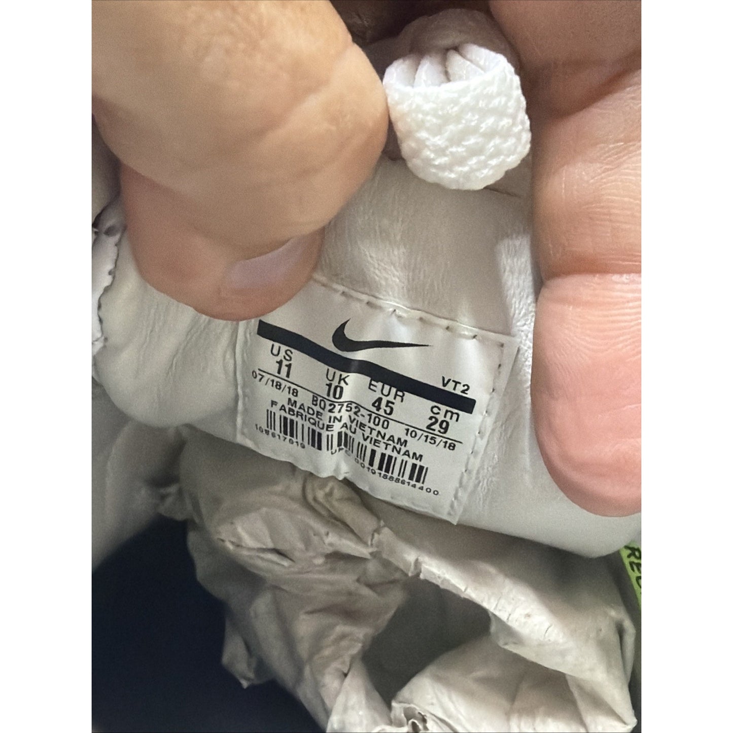 Size 11 - Fear Of God x Nike Air Skylon 2 White