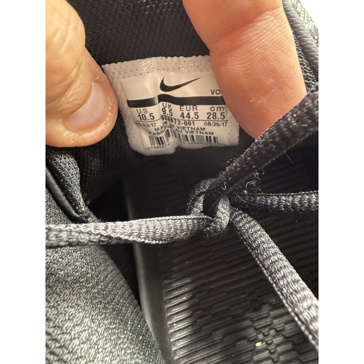 Size 10.5 - Nike Mamba Rage Anthracite