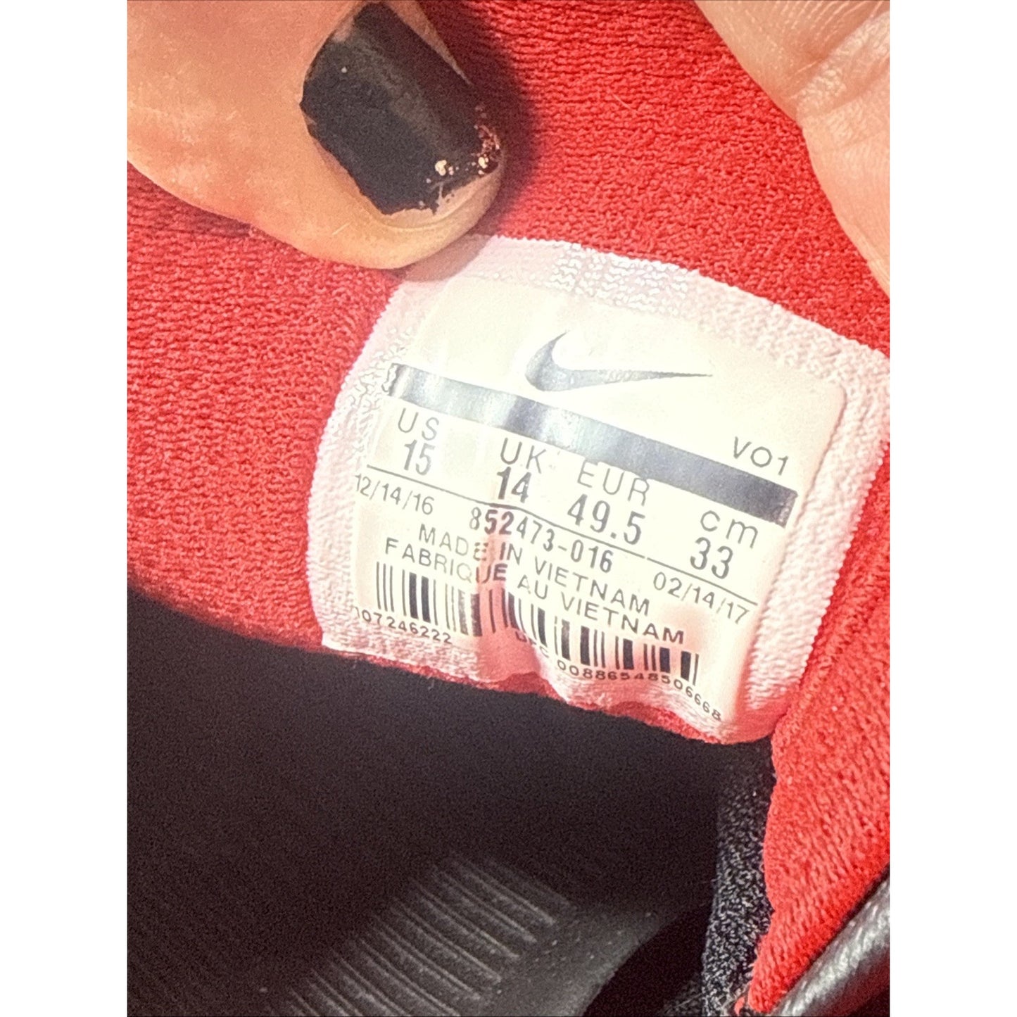 Size 15 - Nike Mamba Instinct University Red