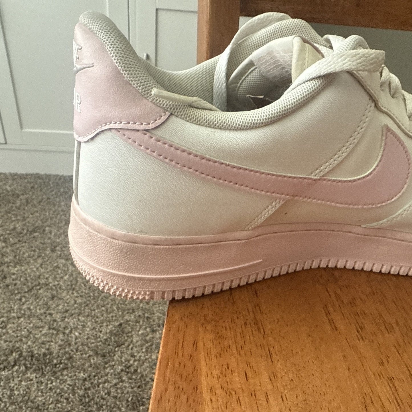 Size 13 - Nike Air Force 1 '07 Low White Pink Sole NBS032