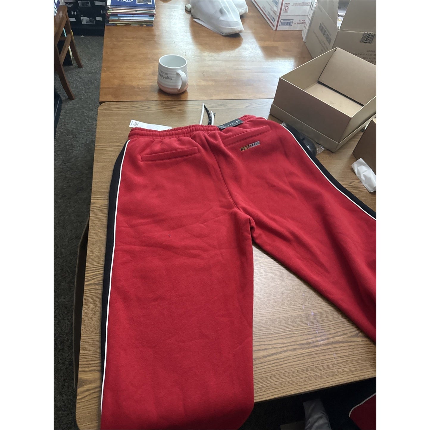 Size XL Smoke Rise Red Sweatpants