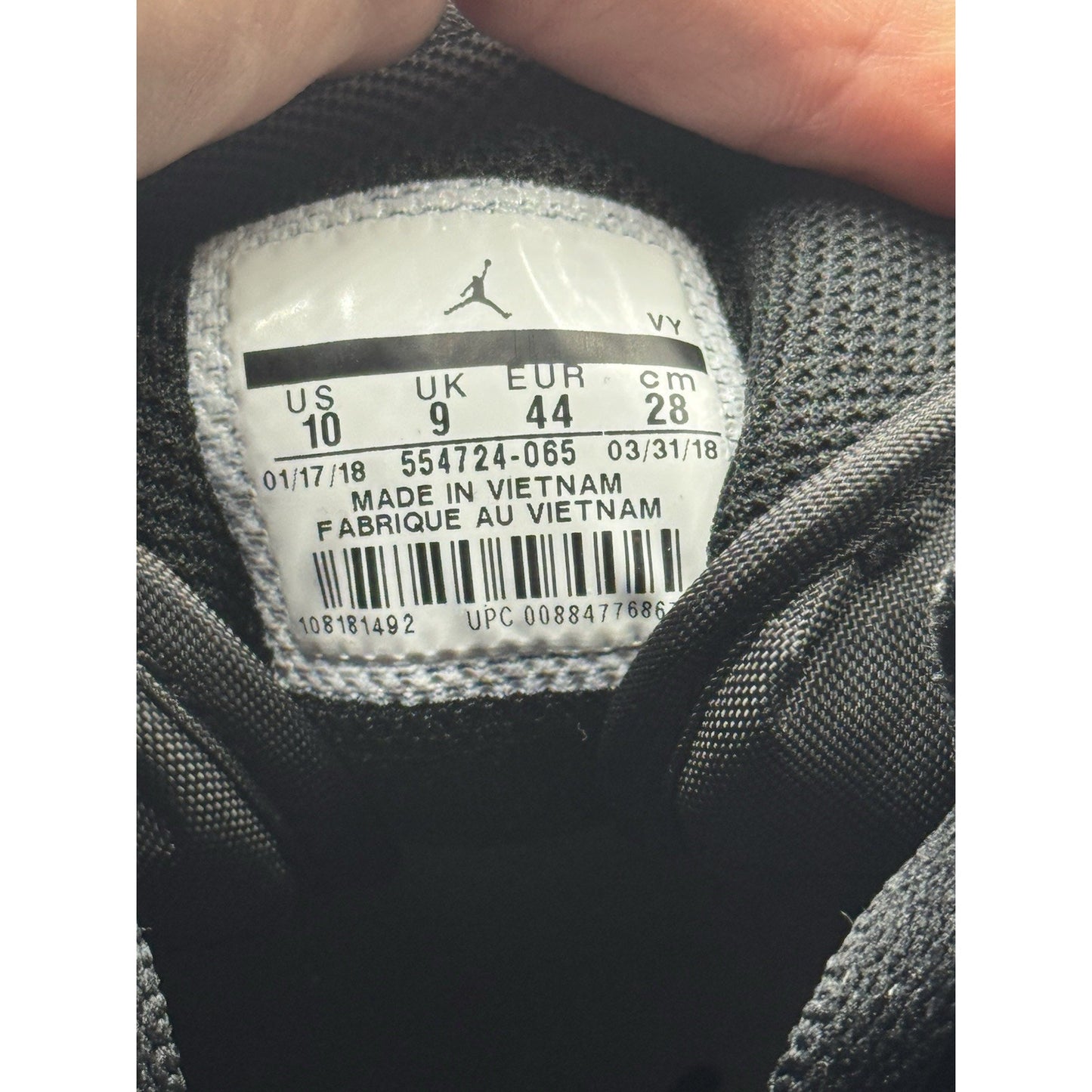 Size 10 - Air Jordan 1 Mid Multicolor Swoosh Black BS691