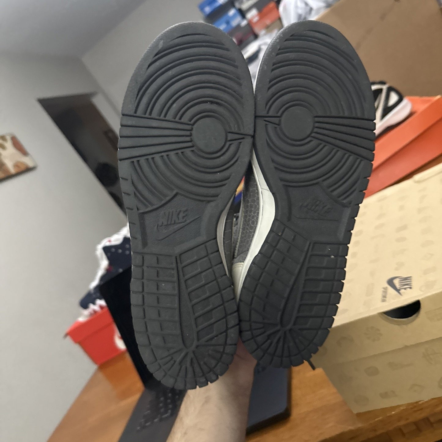 Size 8 - Big Nike High Dark Grey Crocodile BS374