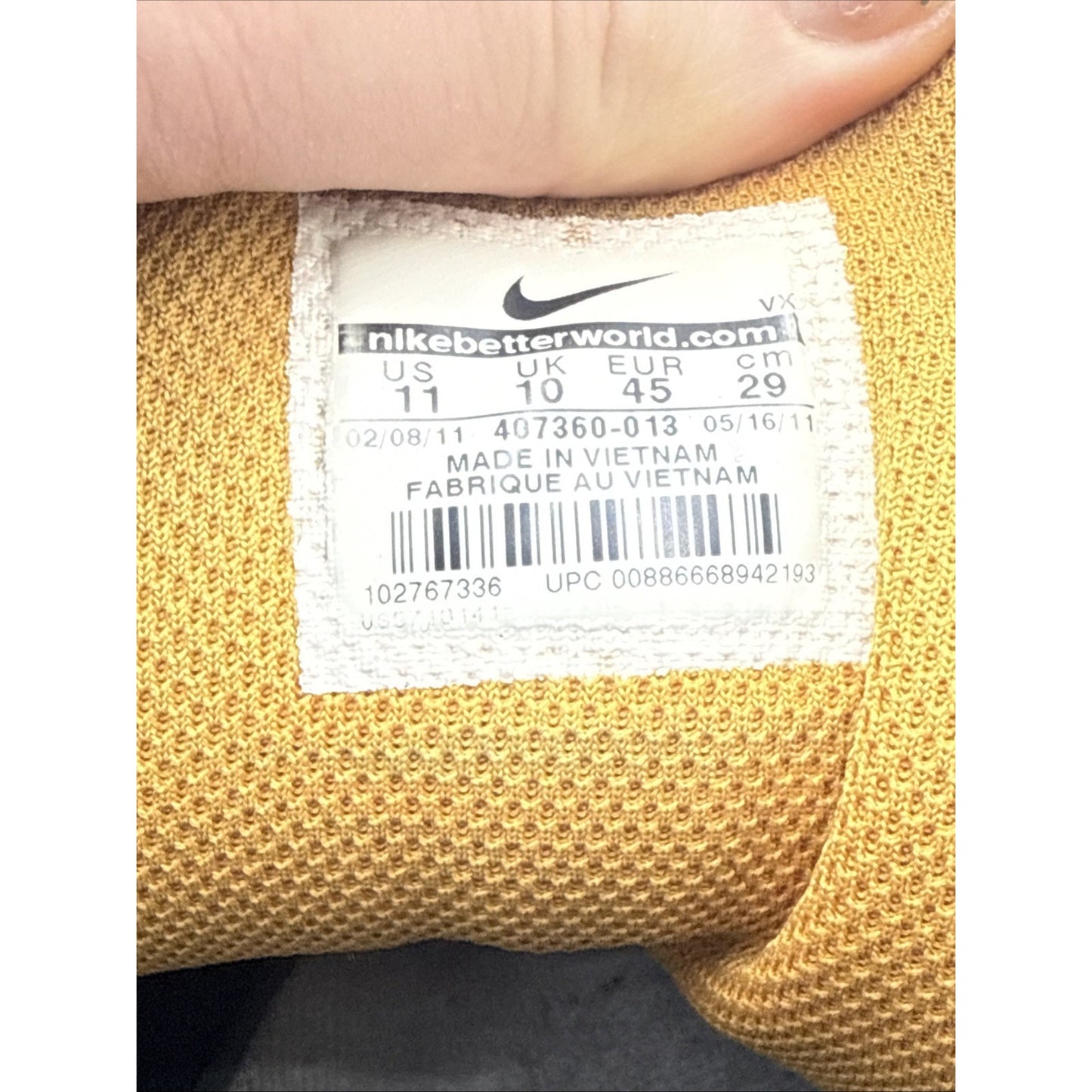 Size 11 - Nike Air Morgan 6.0 SB ID Yellow And Gray 2009