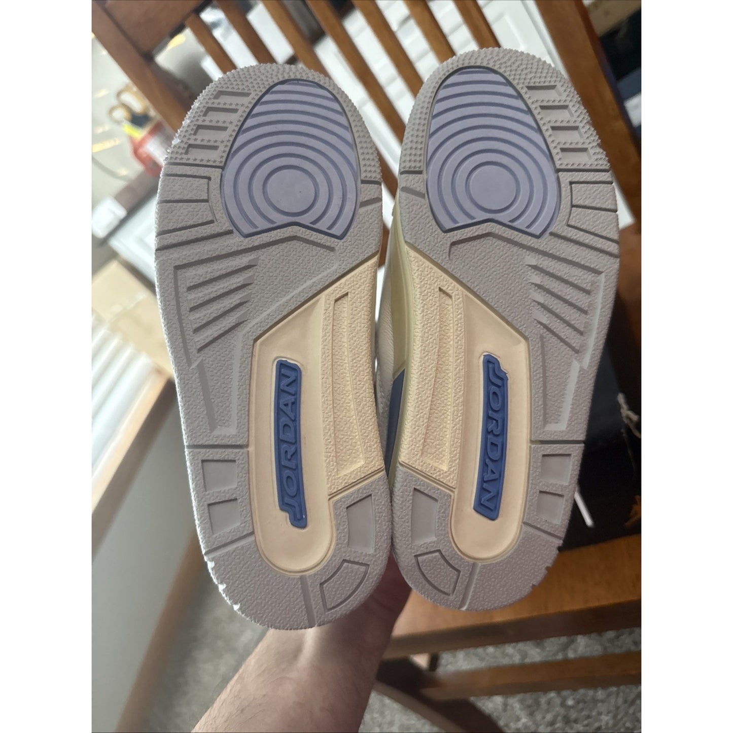 Size 2.5Y Jordan 3 Retro "Lucky Shorts" Summit Wht/Blue (DM0966 101) BS143