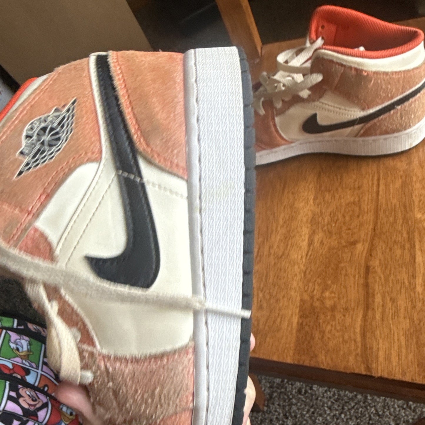 Size 5.5 (GS) - Jordan 1 SE Mid Orange Suede NBS015