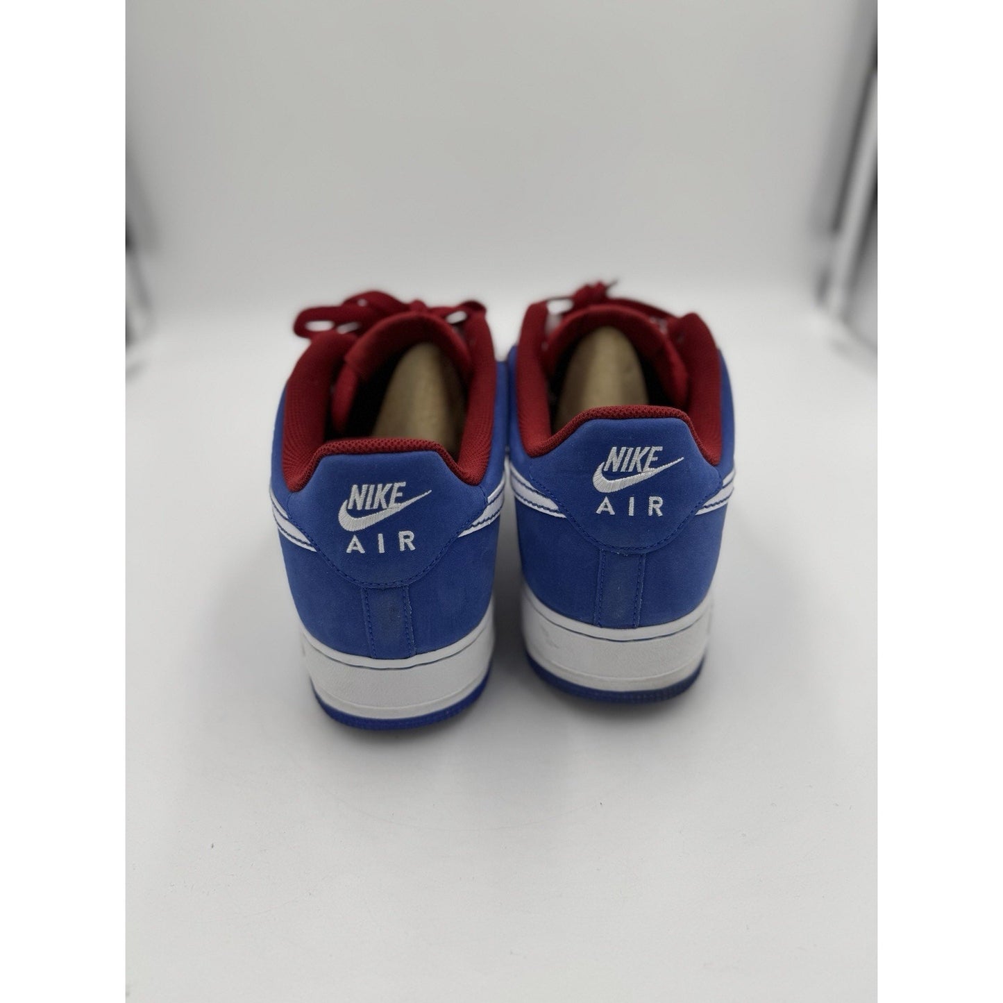 Size 11 - Nike Air Force 1 '07 White Varsity Royal Red