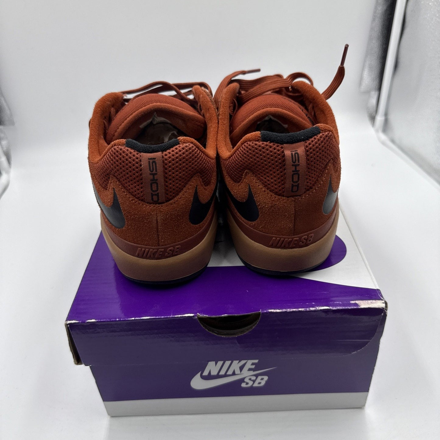 Size 10 - Nike Ishod Wair SB Rugged Orange Mineral Clay