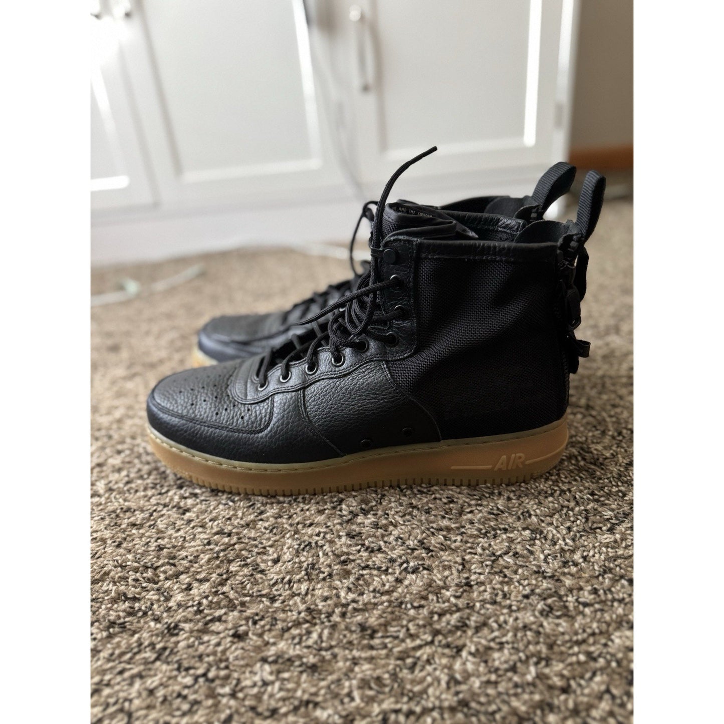 Size 13 - Nike SF Air Force 1 Mid Black Gum