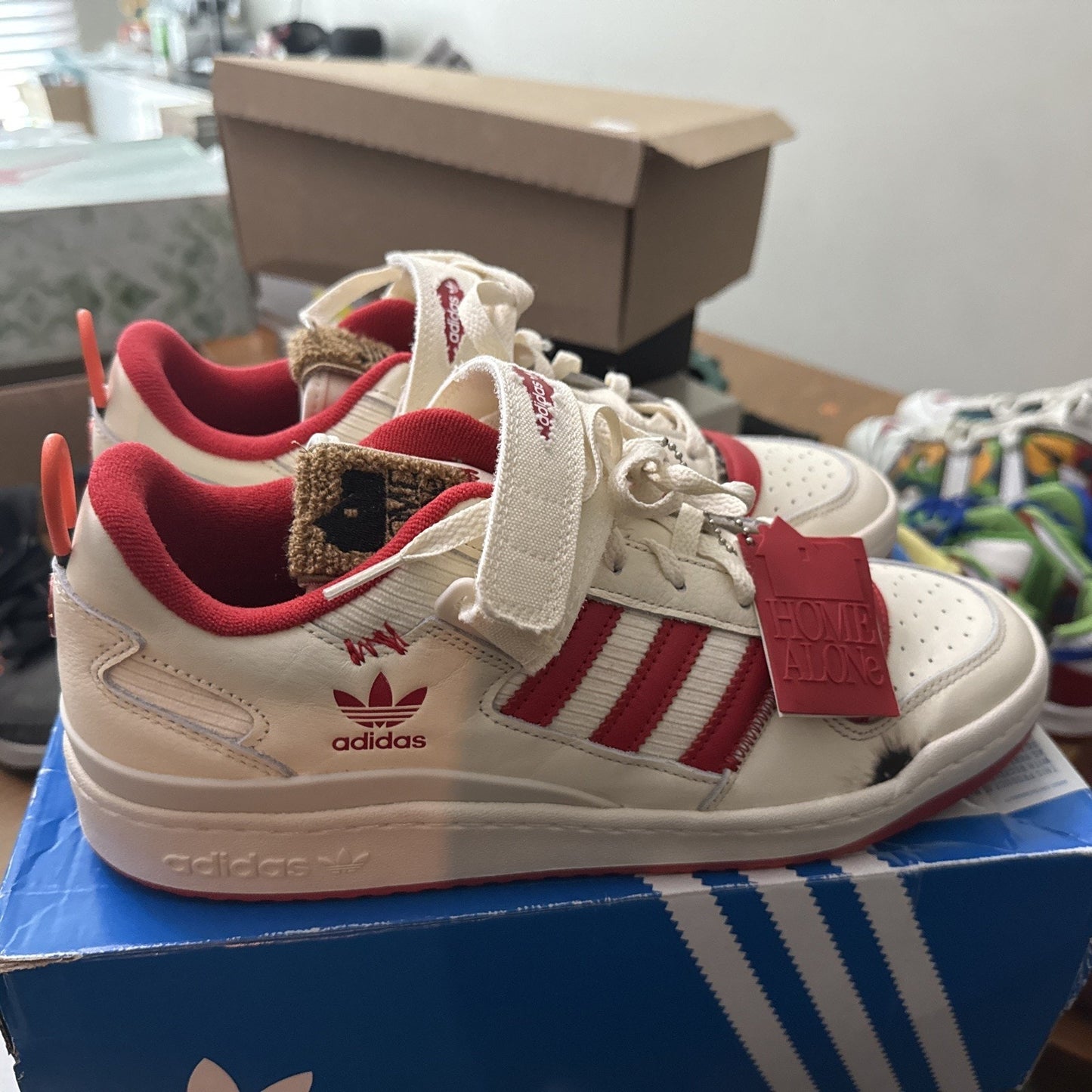 Size 10.5 - adidas Home Alone x Forum Low Red