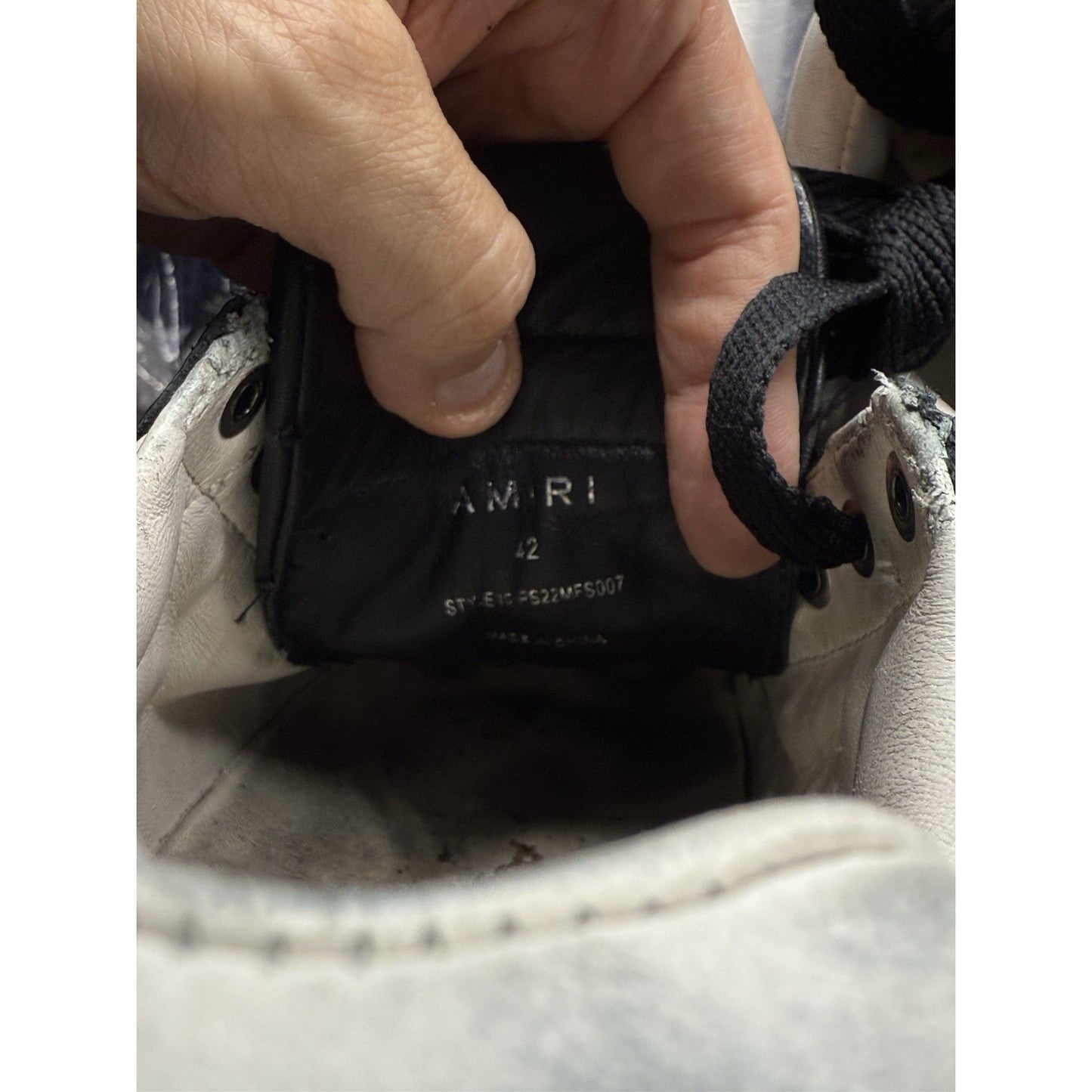 Size 42 EU 9 US Amiri Stadium Low