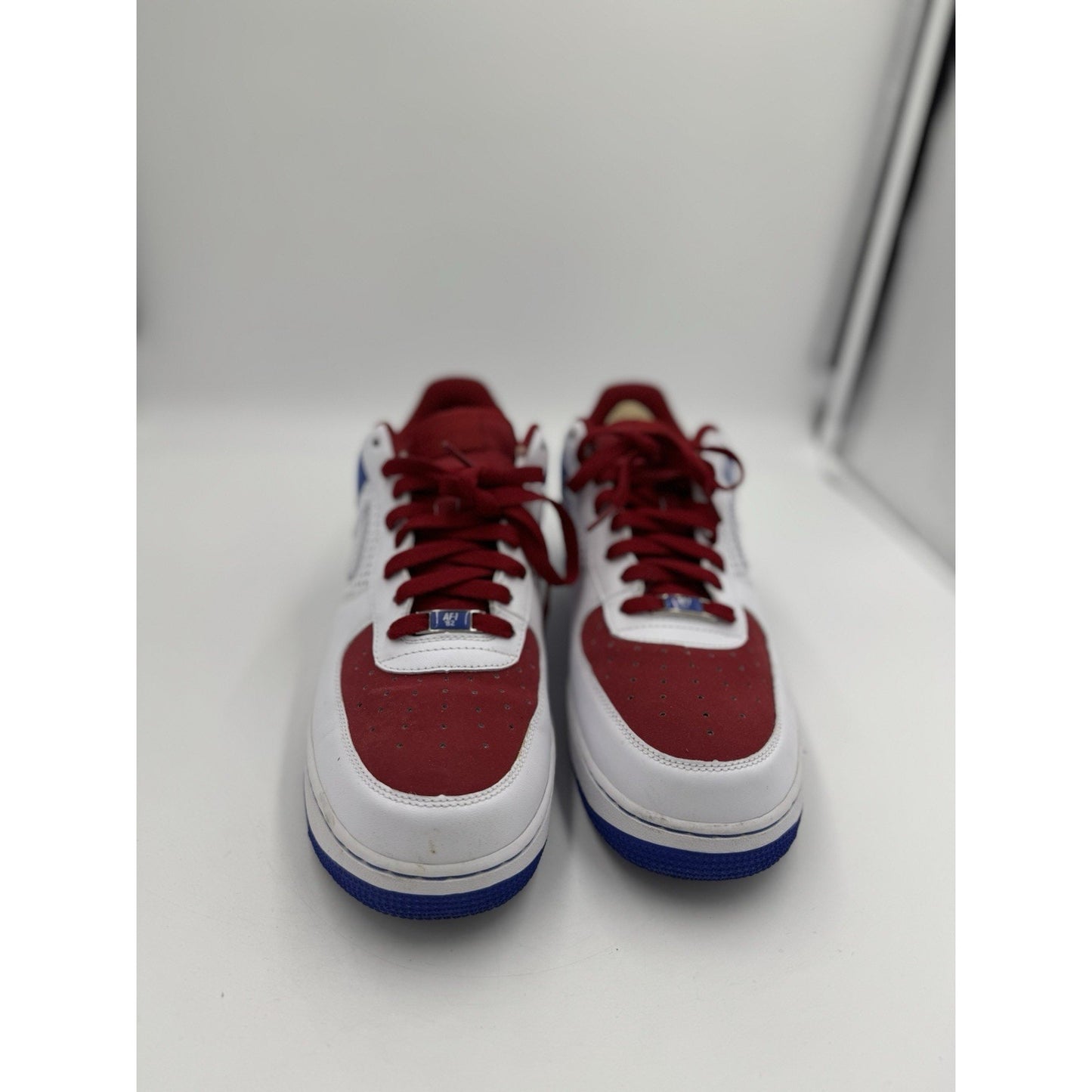 Size 11 - Nike Air Force 1 '07 White Varsity Royal Red